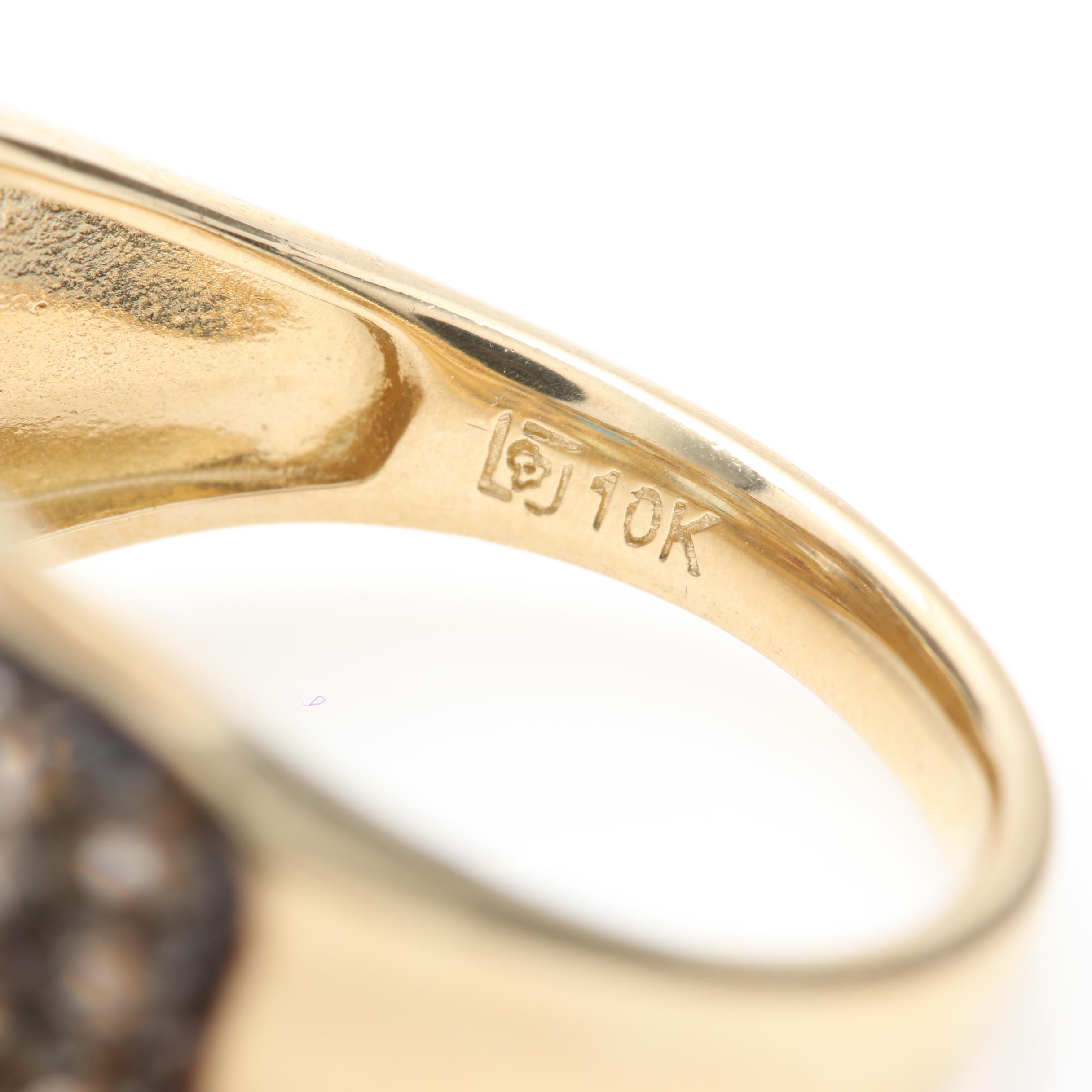 10K Yellow Gold Gemstone Ring