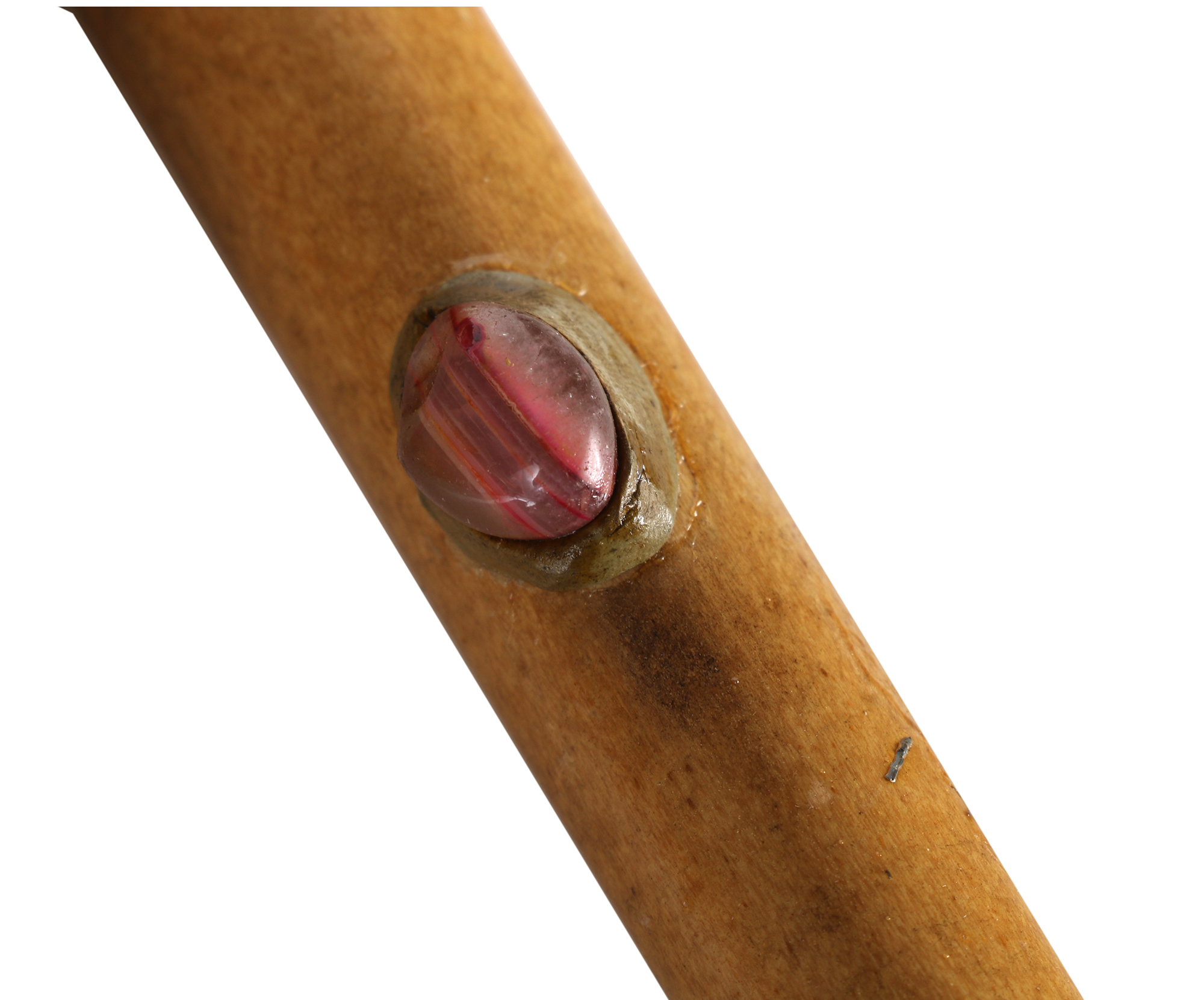 Brazilian Mixed Media "Gemstone Mask" with Amethyst and Agate Embellishments