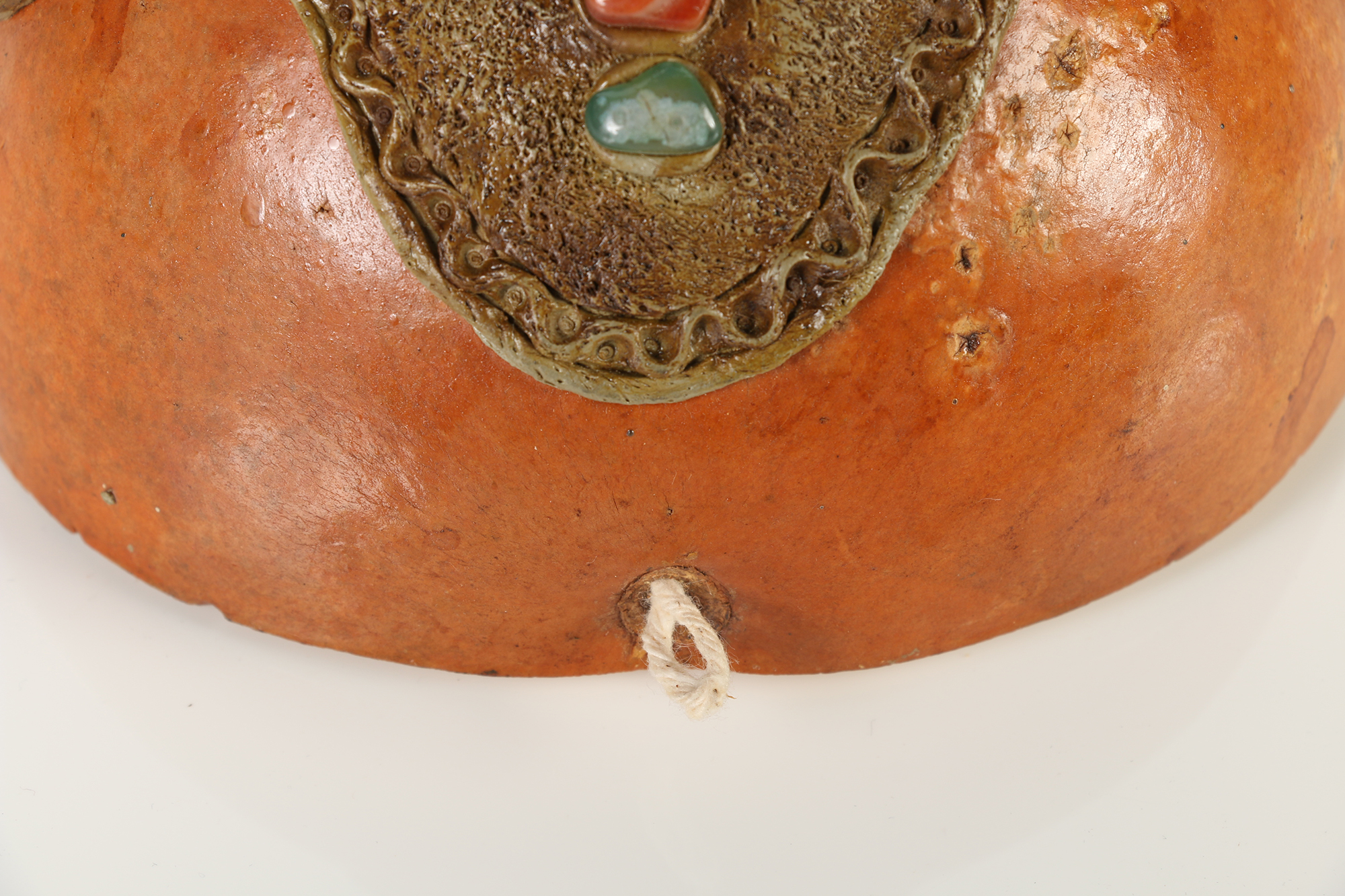 Brazilian Mixed Media "Gemstone Mask" with Amethyst and Agate Embellishments