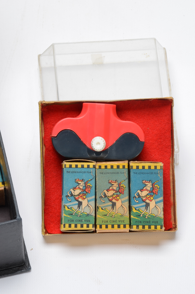 Vintage Acme Film Viewer with Lone Ranger and Hopalong Cassady Reels