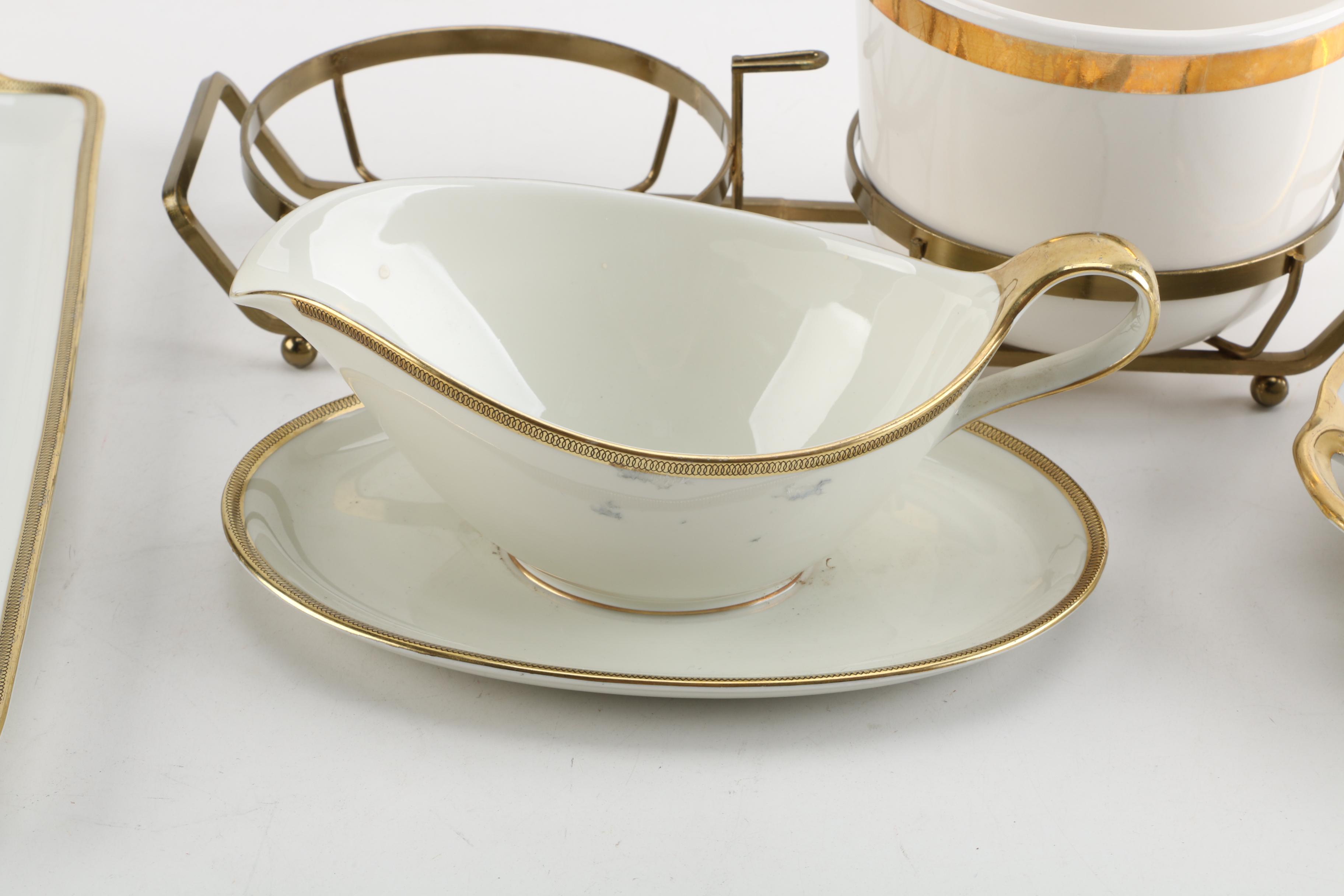 Porcelain Serveware Including Spiller, Eschenbach and Antique J&C Bavaria