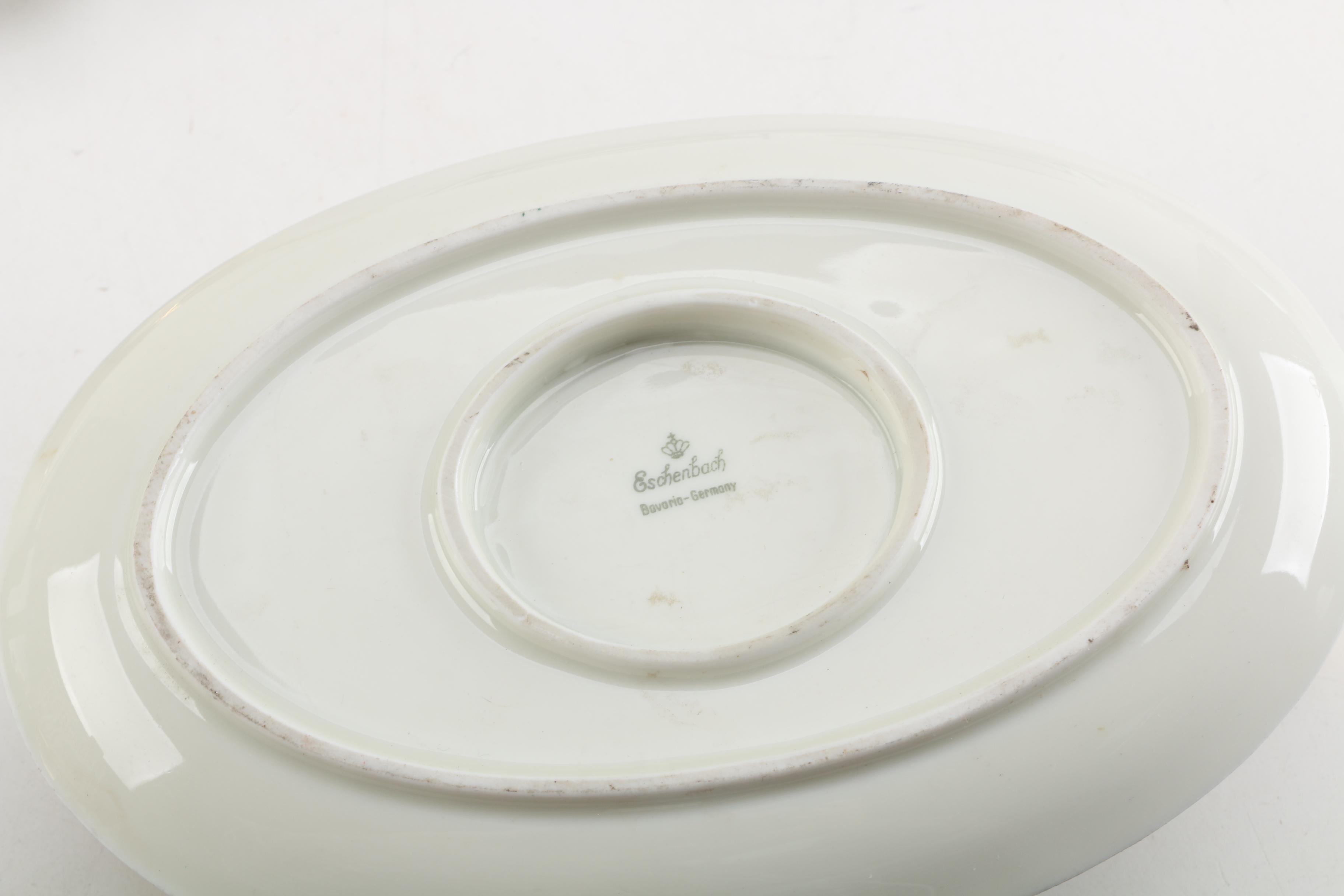 Porcelain Serveware Including Spiller, Eschenbach and Antique J&C Bavaria