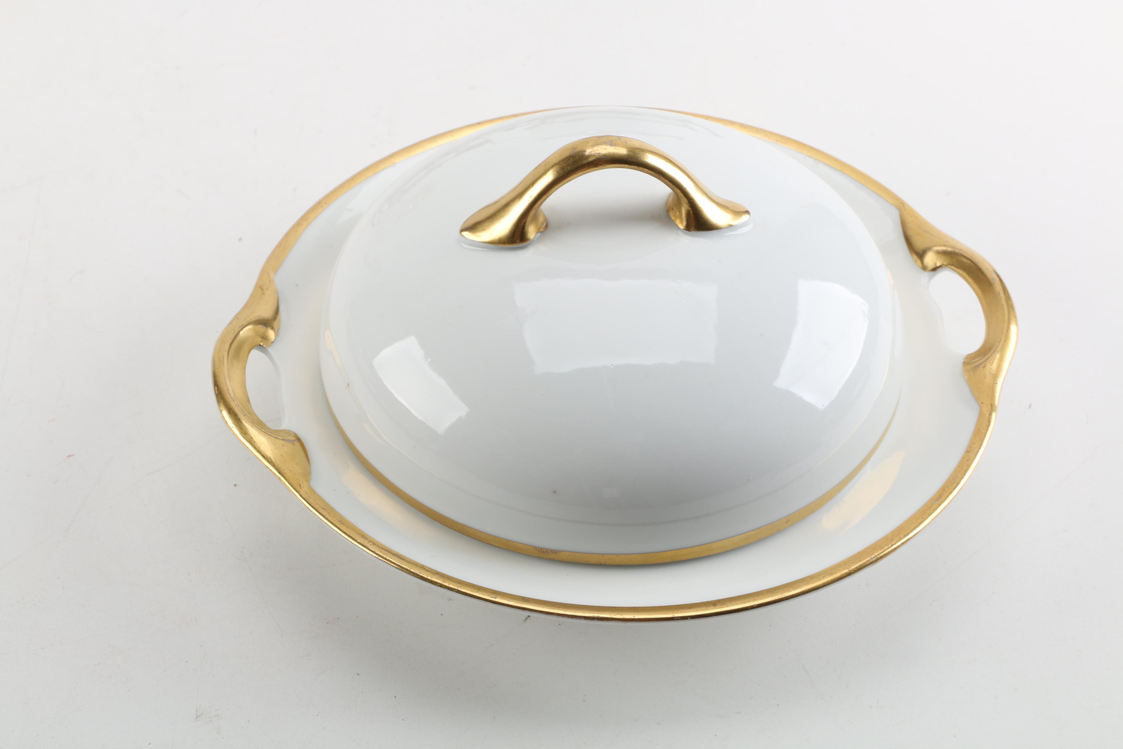 Porcelain Serveware Including Spiller, Eschenbach and Antique J&C Bavaria