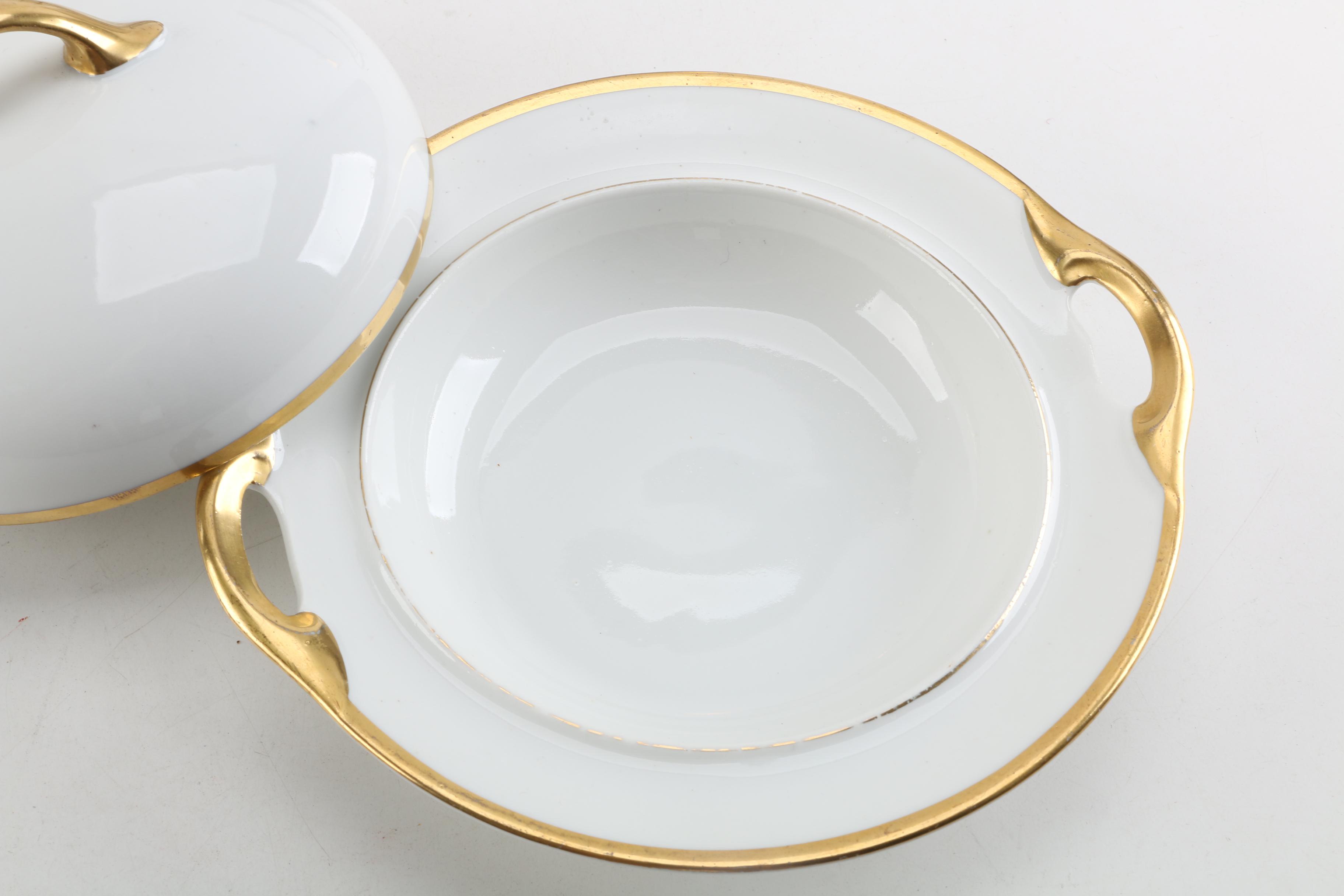 Porcelain Serveware Including Spiller, Eschenbach and Antique J&C Bavaria