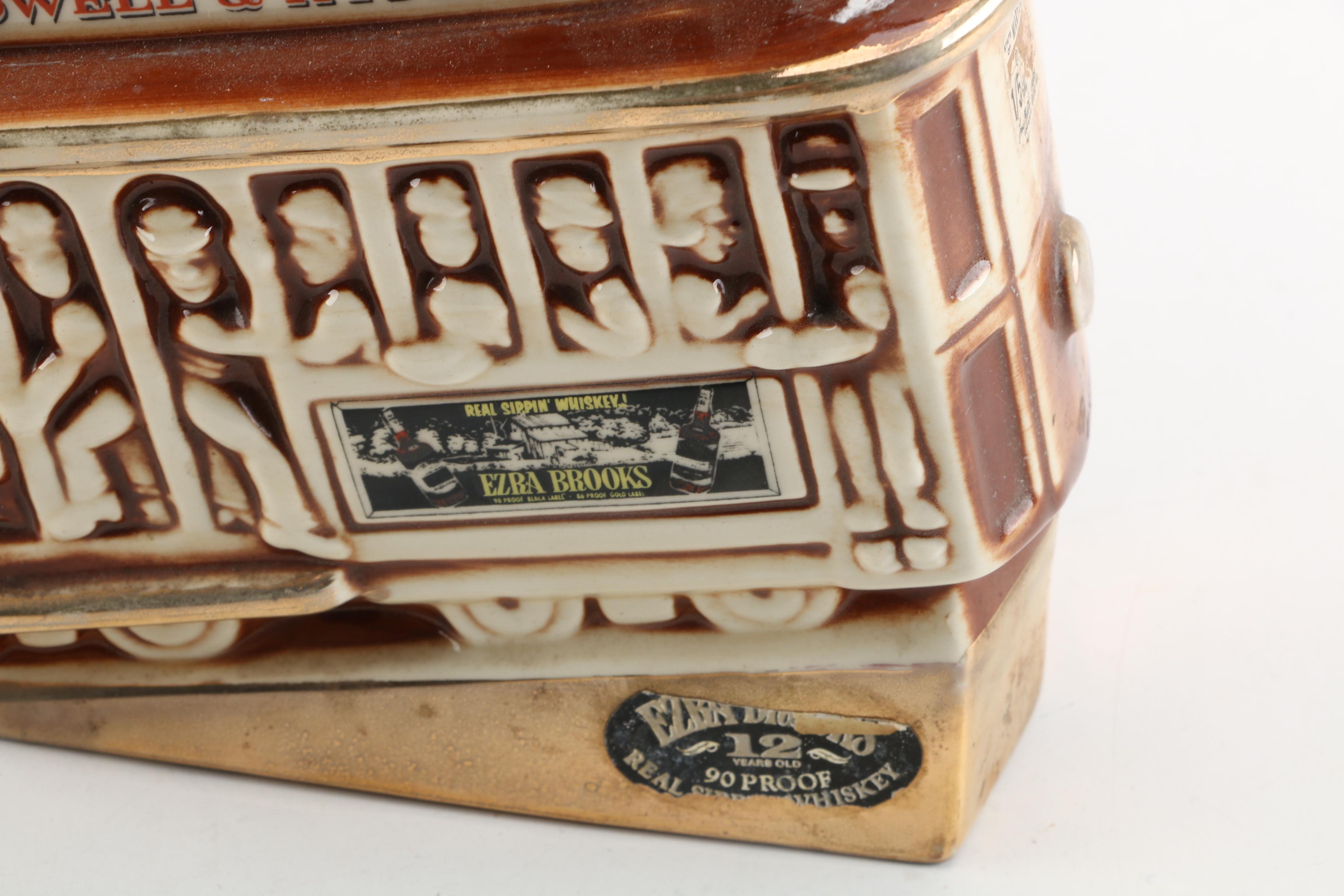 1968 Ezra Brooks "Powell & Hyde" Cable Car Decanter