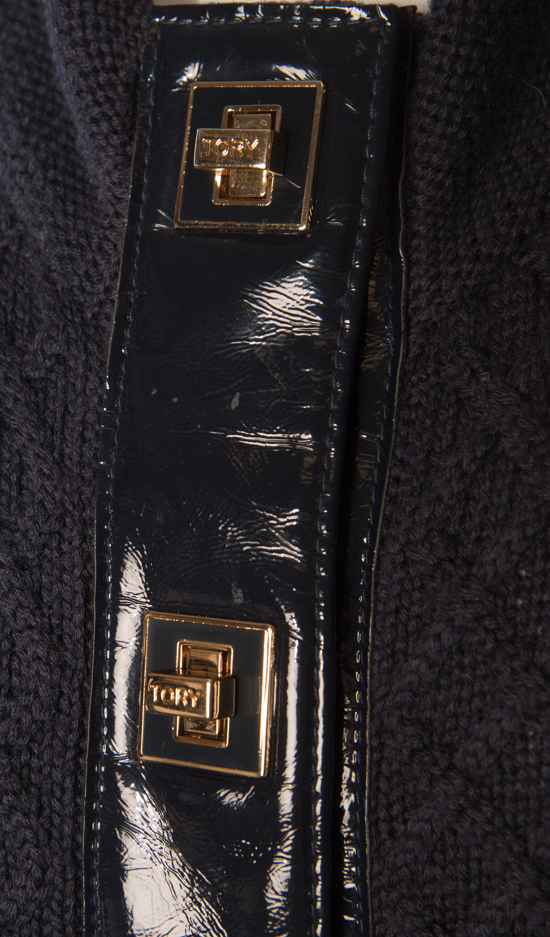 Tory Burch Black Knit Wool Cardigan