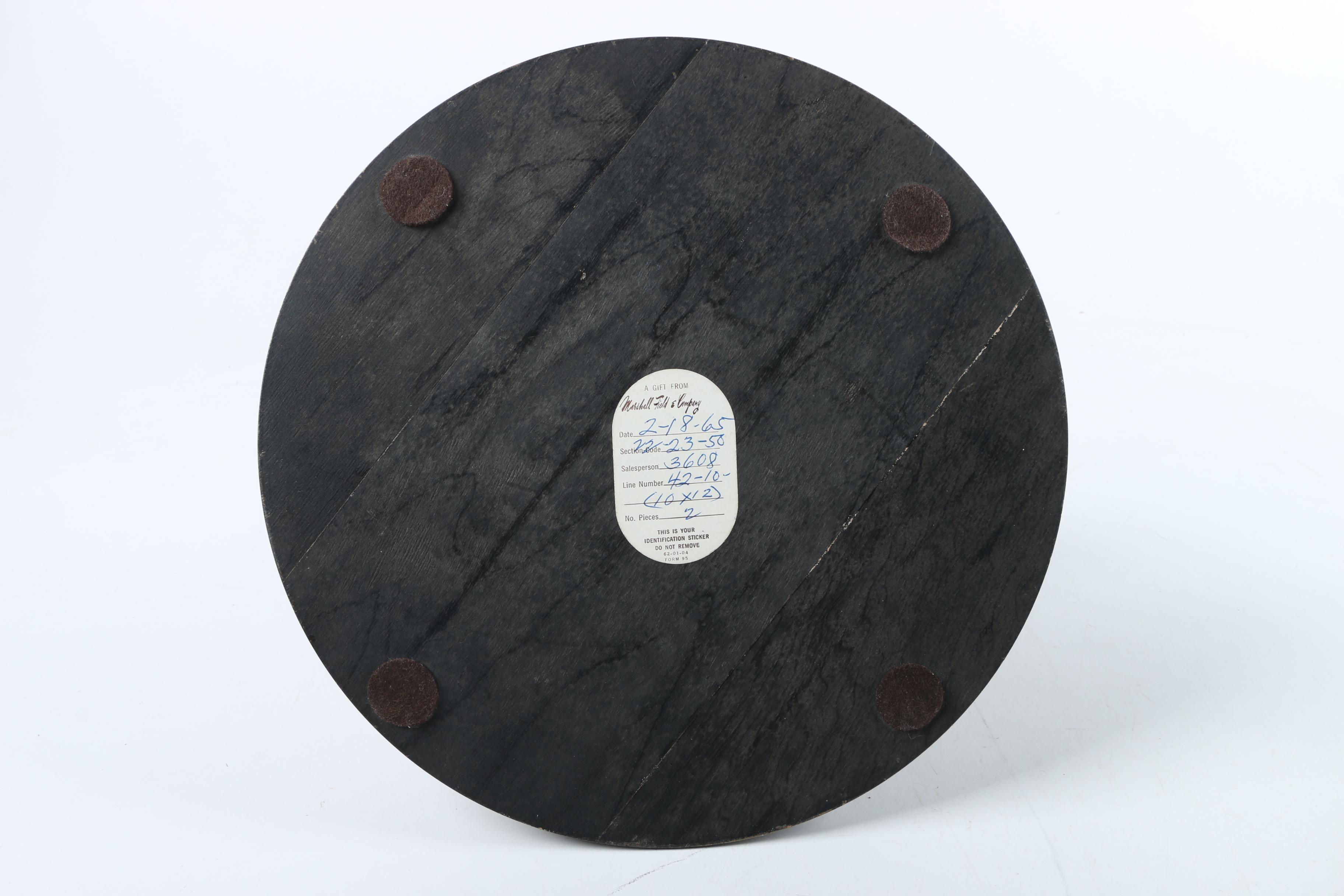 Vintage Marshall Field & Company Figurine Under Glass Dome