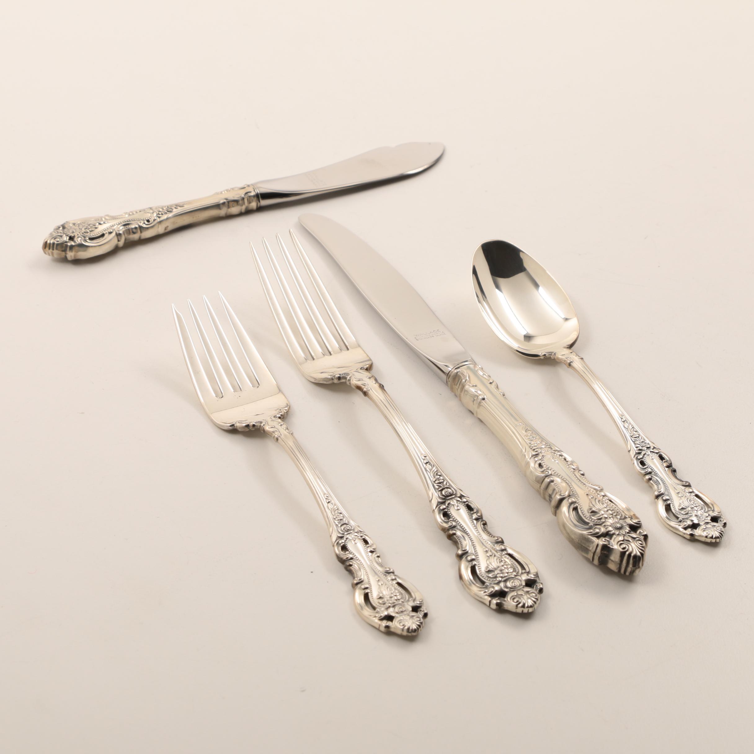 Wallace "Grand Victorian" Sterling Silver Flatware and Serving Utensils