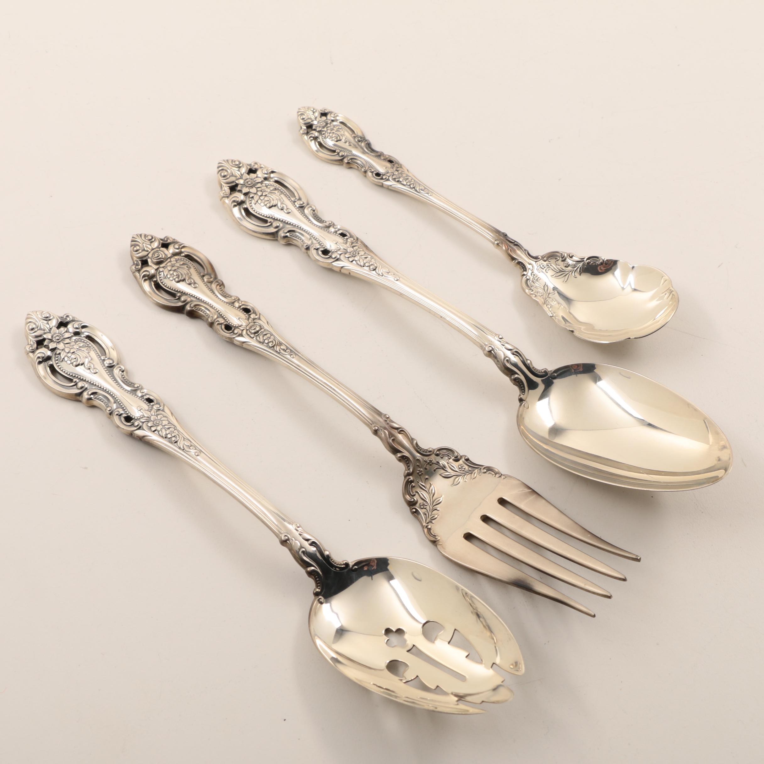 Wallace "Grand Victorian" Sterling Silver Flatware and Serving Utensils