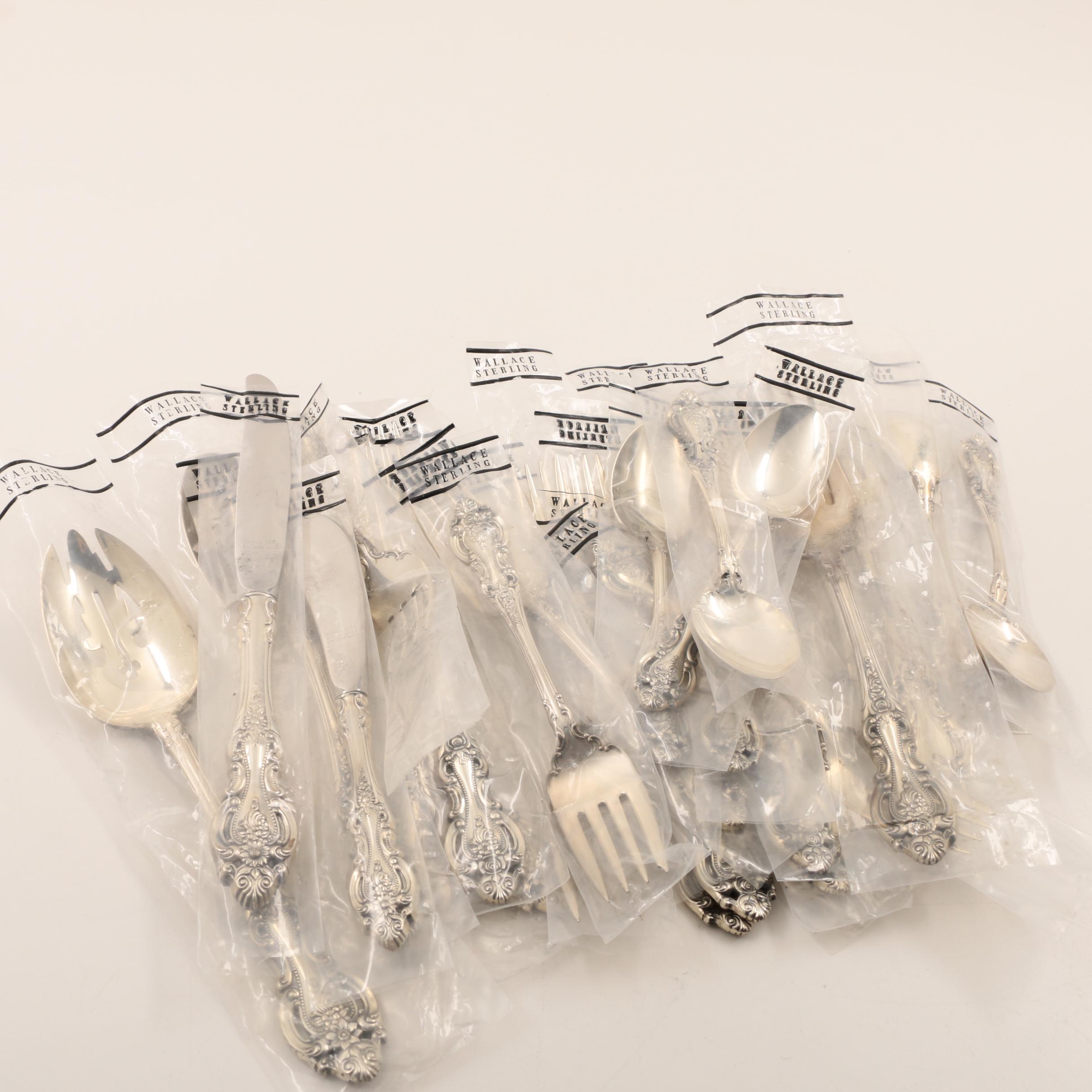 Wallace "Grand Victorian" Sterling Silver Flatware and Serving Utensils