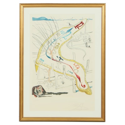 Salvador Dalí Mixed Media Print "Les Montres Gélatines De L’Espace-Temps" Salvador Dalí Mixed Media Print "Les Montres Gélatines De L’Espace-Temps"
