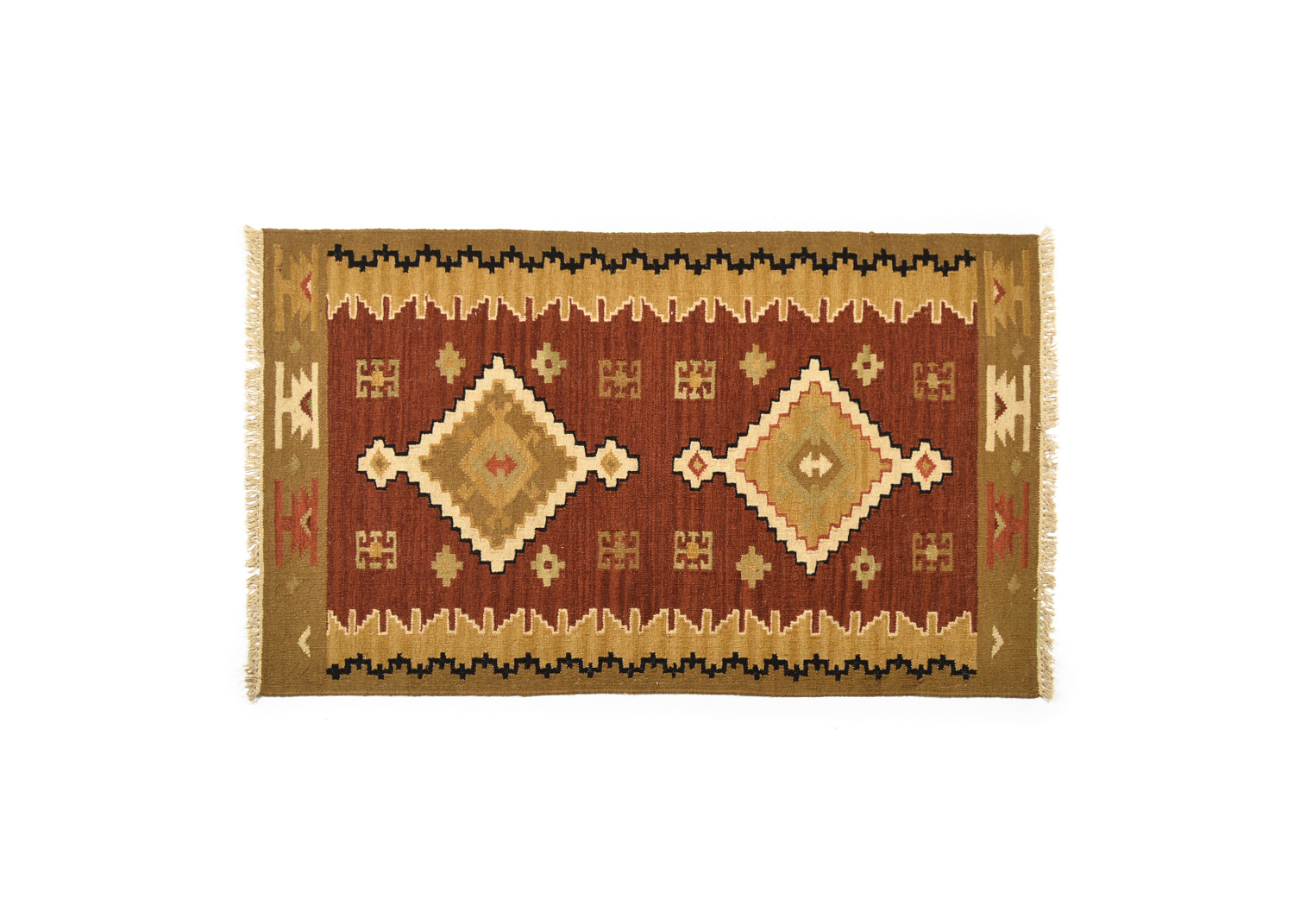 Handwoven Anatolian Area Kilim