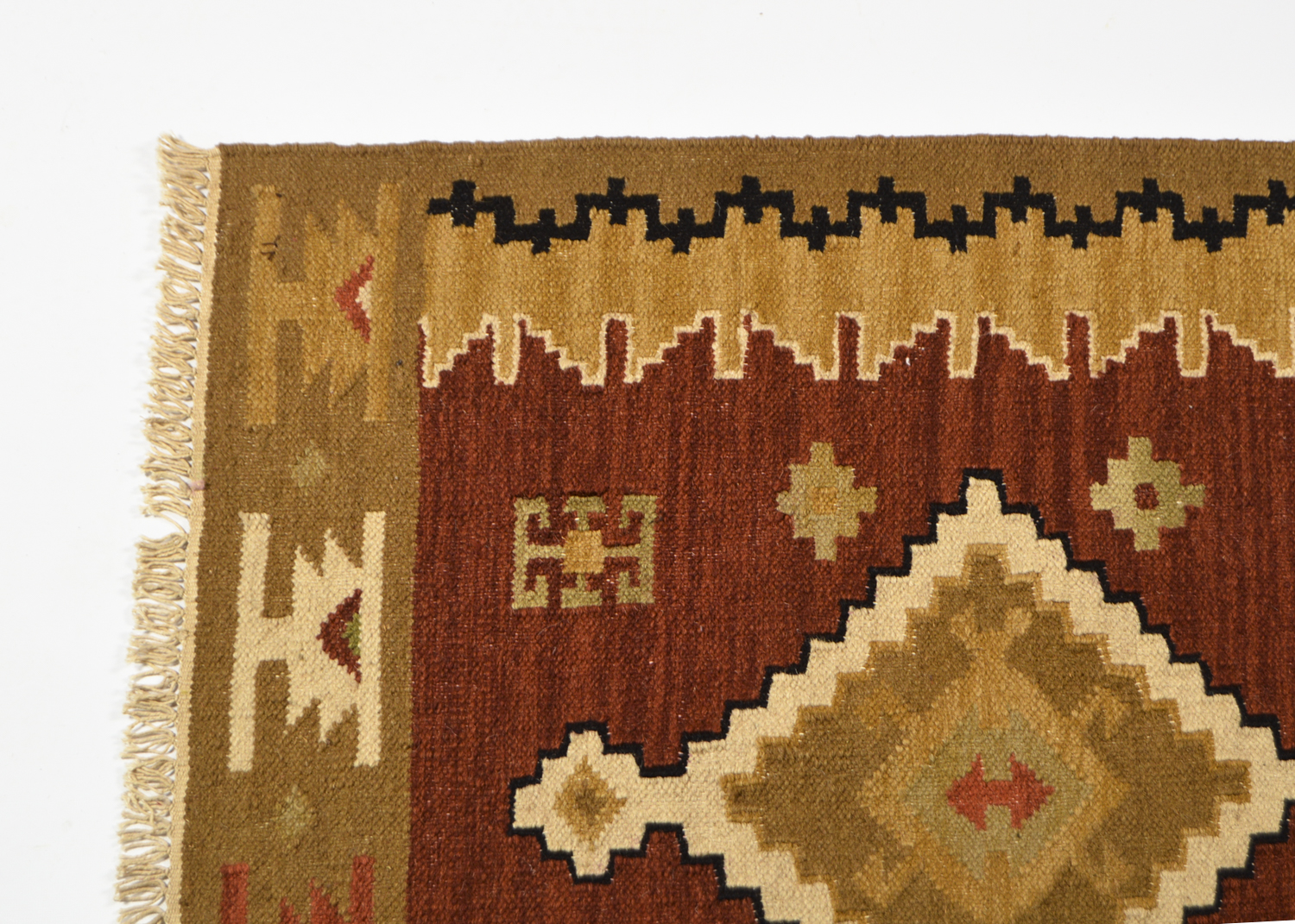 Handwoven Anatolian Area Kilim