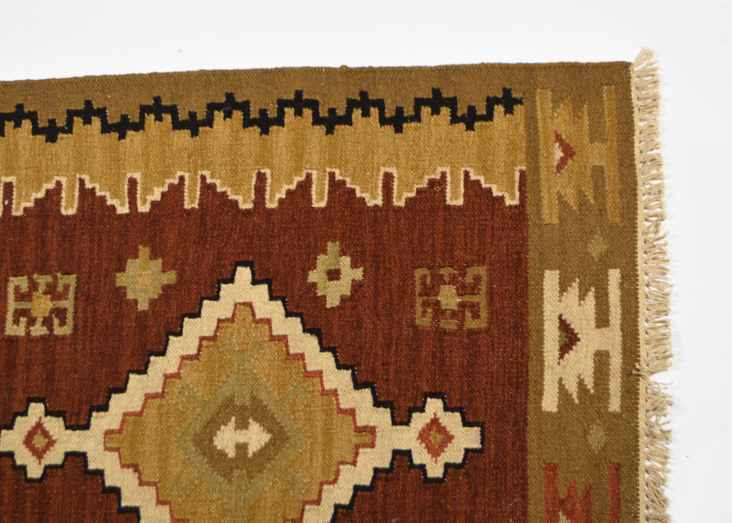 Handwoven Anatolian Area Kilim