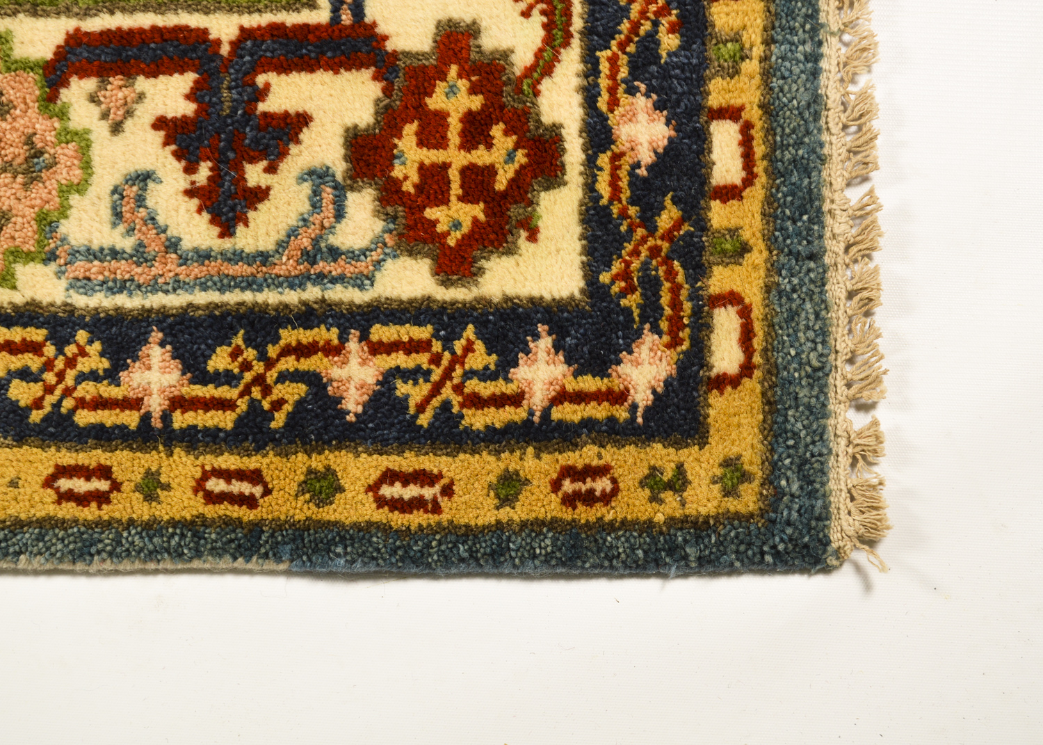 Hand-Knotted Pakistani-Caucasian Area Rug