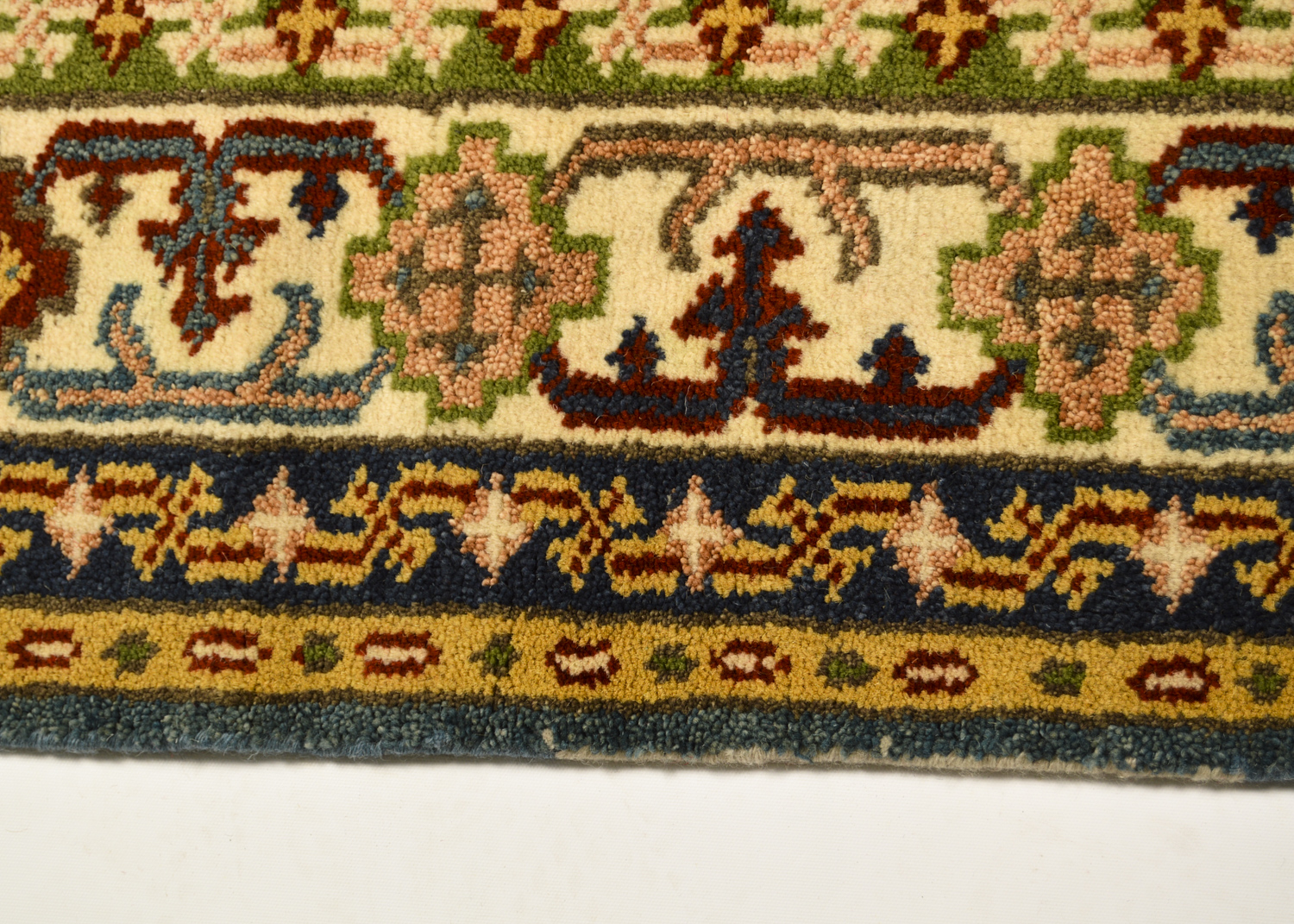 Hand-Knotted Pakistani-Caucasian Area Rug