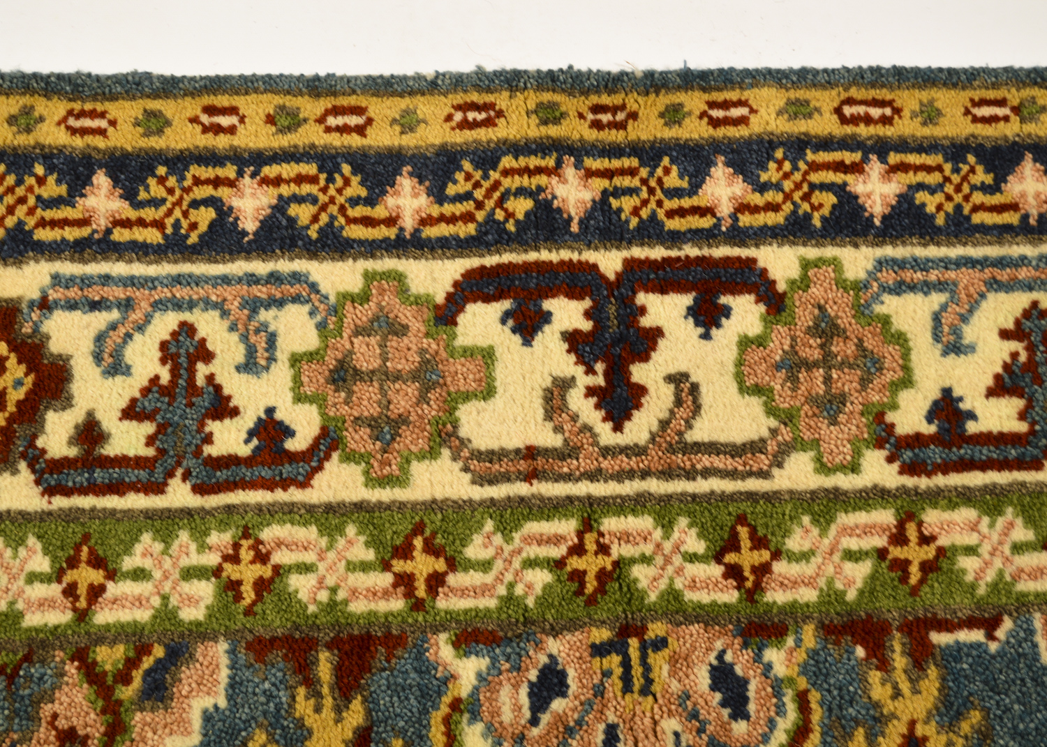 Hand-Knotted Pakistani-Caucasian Area Rug