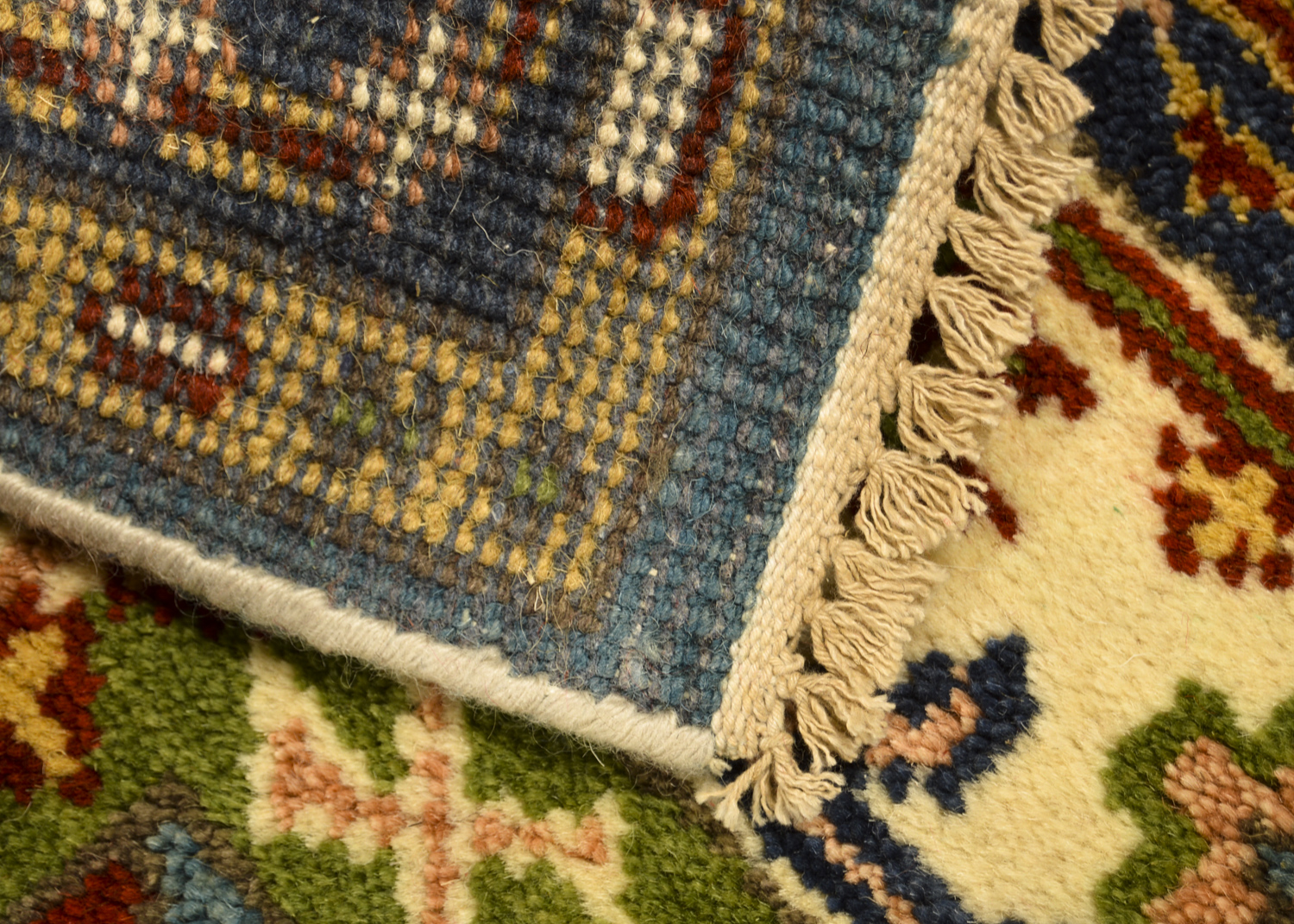 Hand-Knotted Pakistani-Caucasian Area Rug