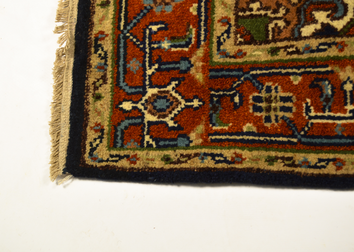 Hand-Knotted Indo-Heriz Area Rug