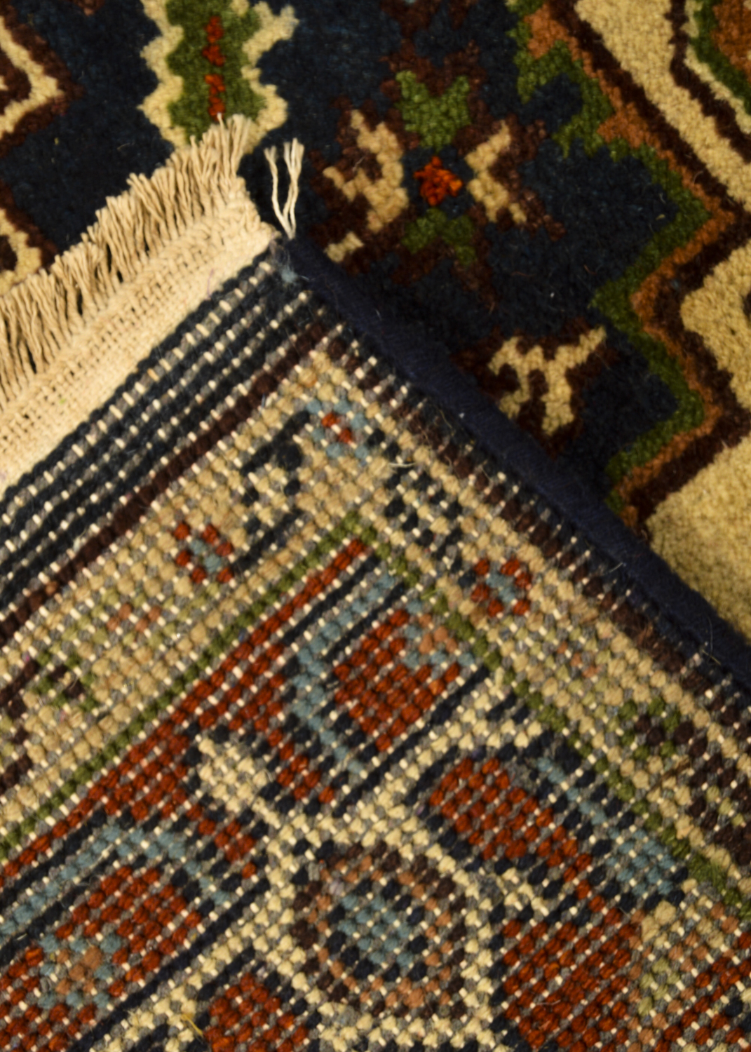 Hand-Knotted Indo-Heriz Area Rug
