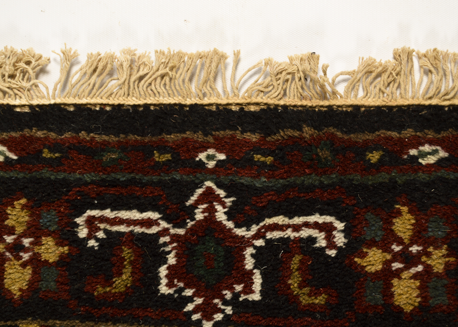 Hand-Knotted Indo-Heriz Carpet Runner