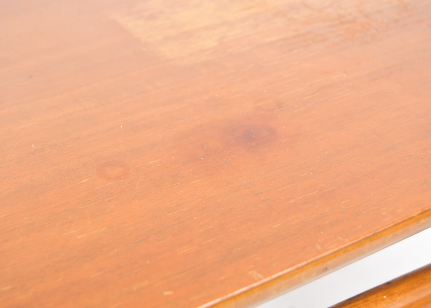 Vintage Mersman Mid Century Modern Walnut Surfboard Style Coffee Table