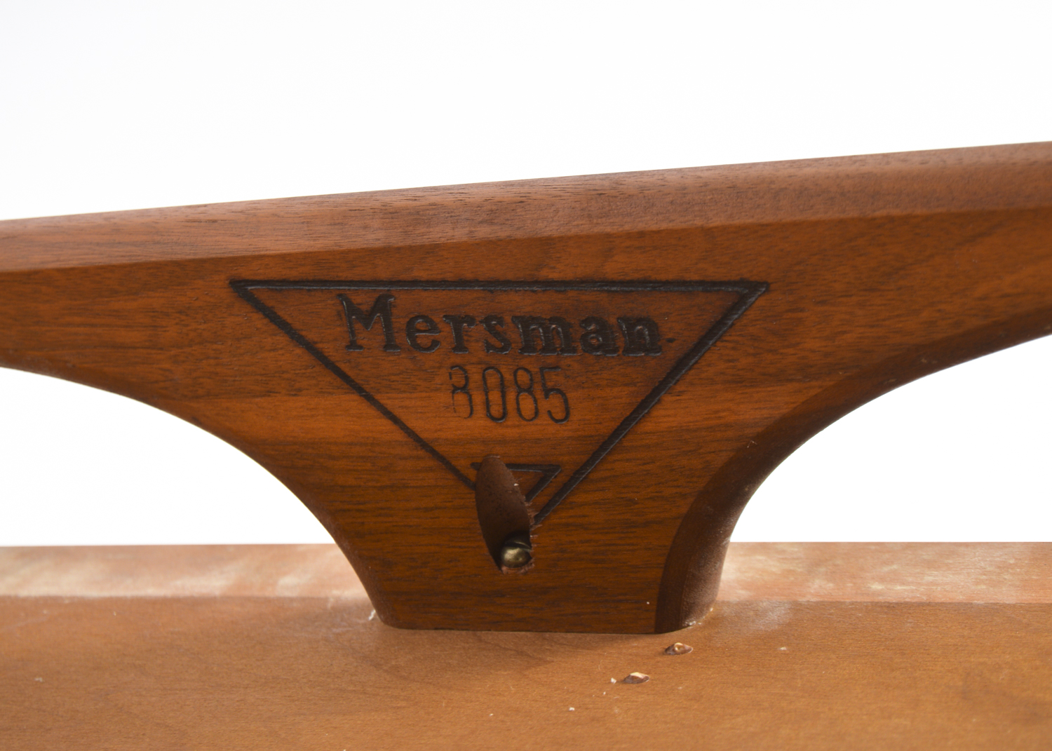 Vintage Mersman Mid Century Modern Walnut Surfboard Style Coffee Table