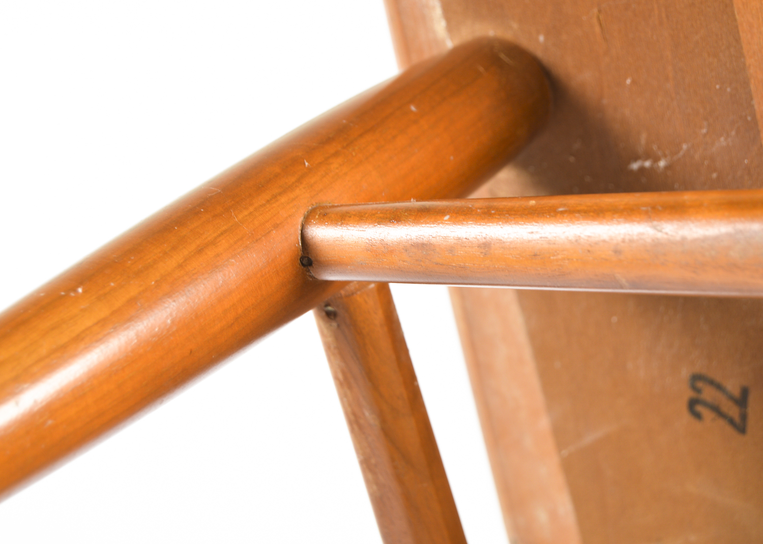 Vintage Mersman Mid Century Modern Walnut Surfboard Style Coffee Table