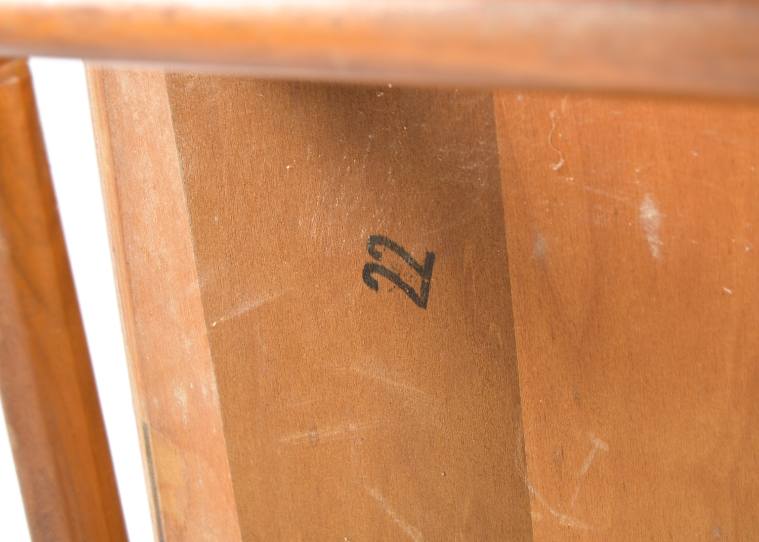 Vintage Mersman Mid Century Modern Walnut Surfboard Style Coffee Table