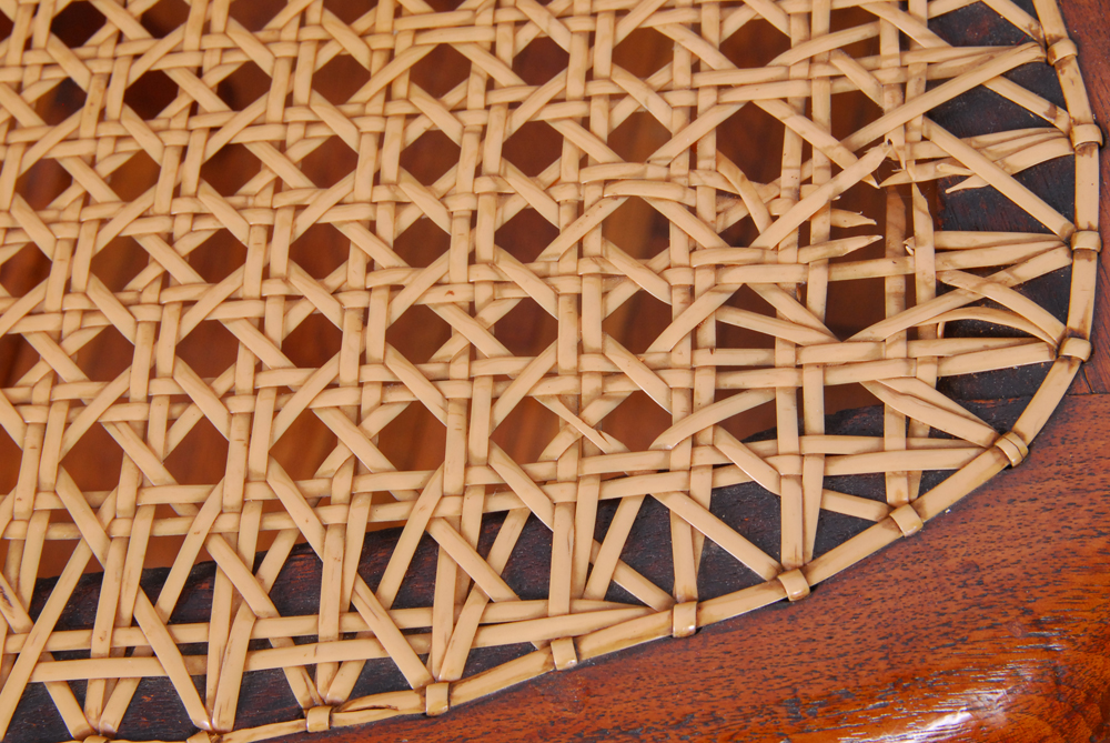 Five Vintage Cane and Rush Seat Chairs