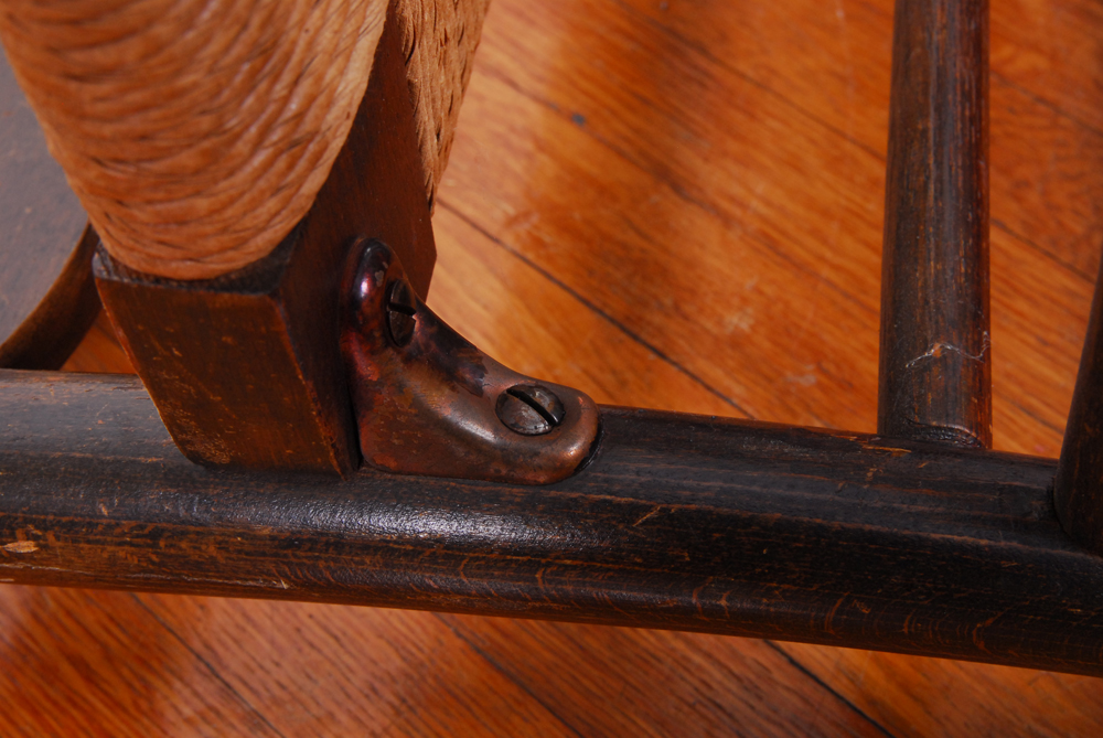 Five Vintage Cane and Rush Seat Chairs