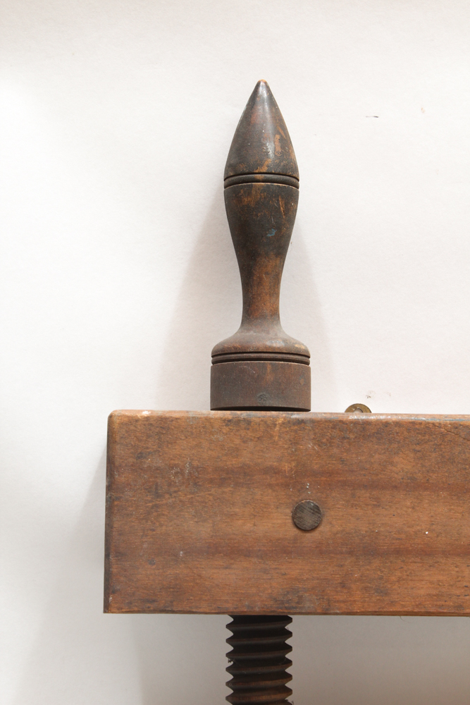 Double Screw Vice With Decorative Metal Finial Style Handles