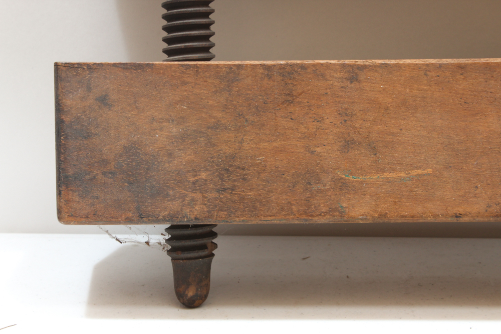 Double Screw Vice With Decorative Metal Finial Style Handles