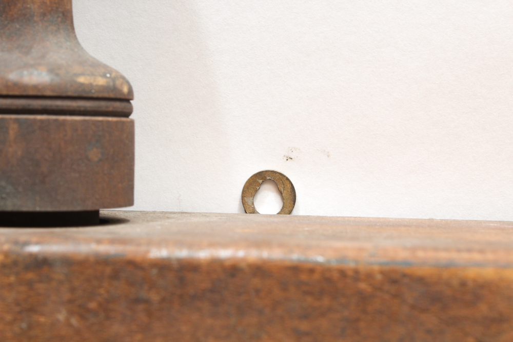 Double Screw Vice With Decorative Metal Finial Style Handles