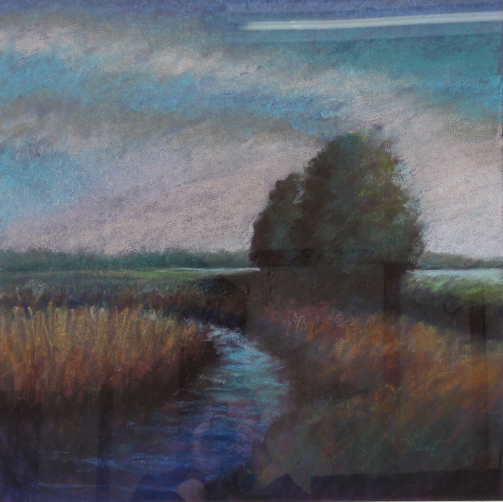 G. Woods Pastel Drawing "Potter's Creek"