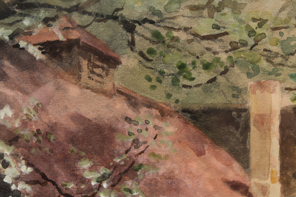 Frank F. English Watercolor Painting