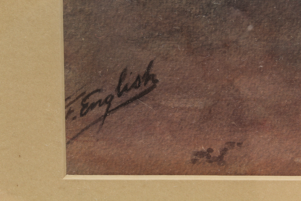 Frank F. English Watercolor Painting