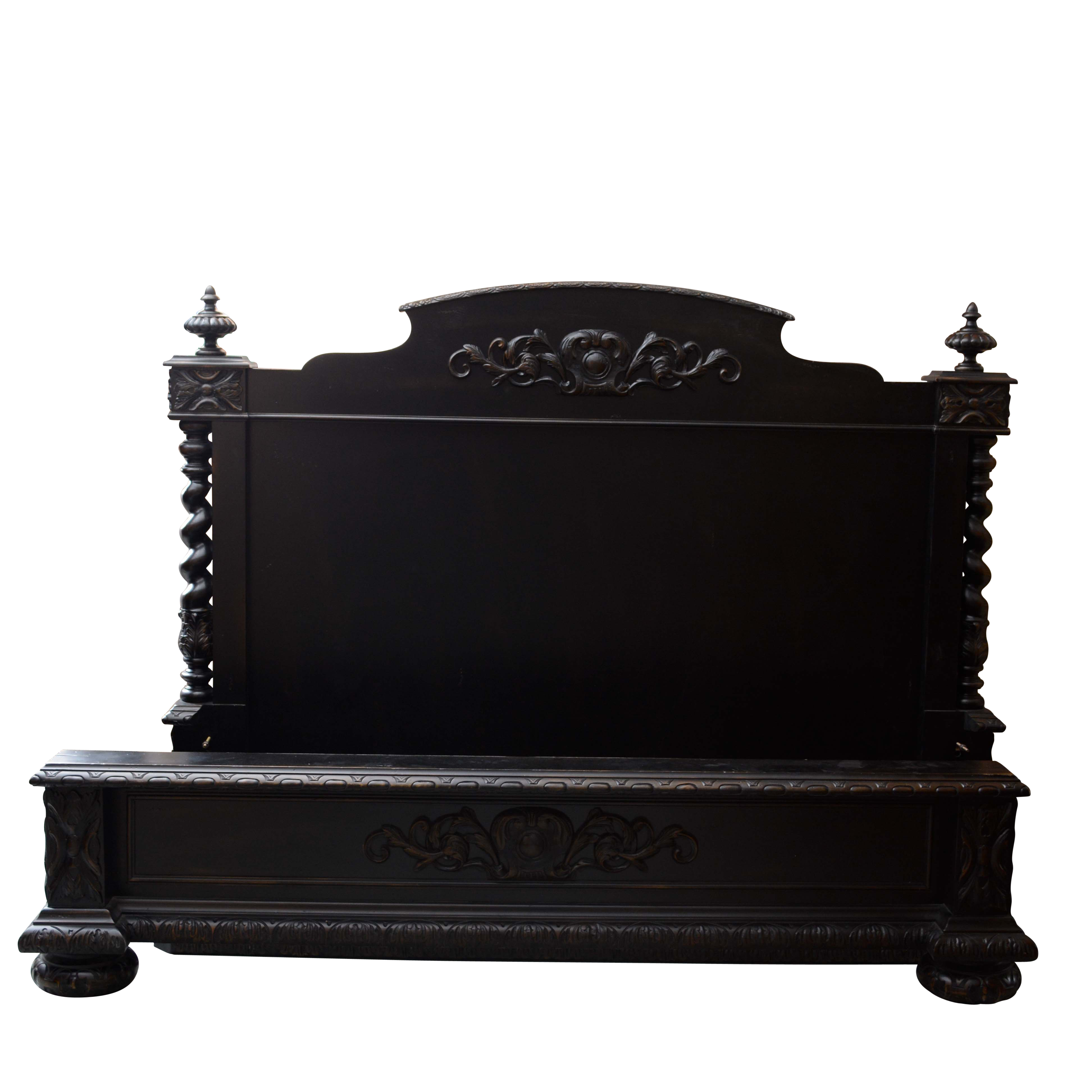 French Empire Style Queen Size Bed Frame