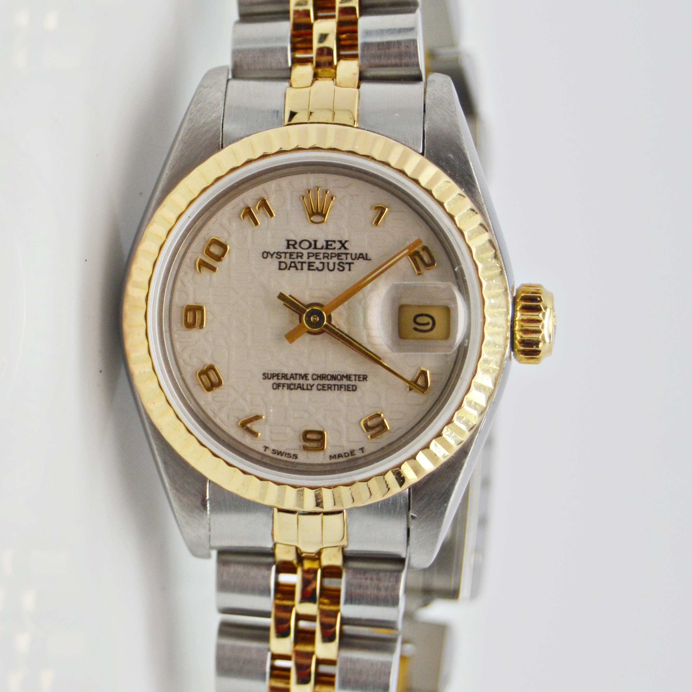 Rolex 18K Yellow Gold and Stainless Steel Oyster Perpetual Datejust Watch