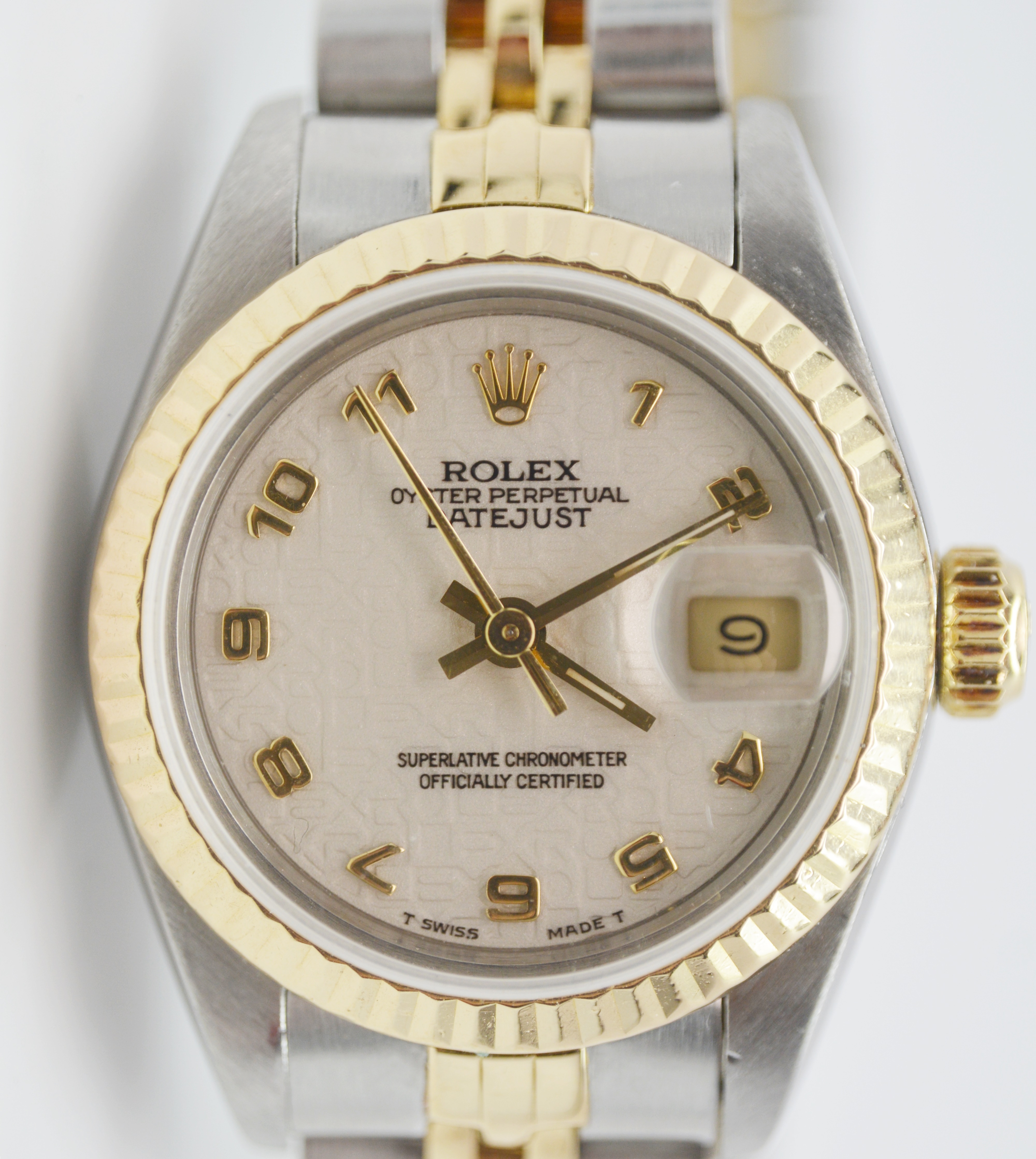 Rolex 18K Yellow Gold and Stainless Steel Oyster Perpetual Datejust Watch