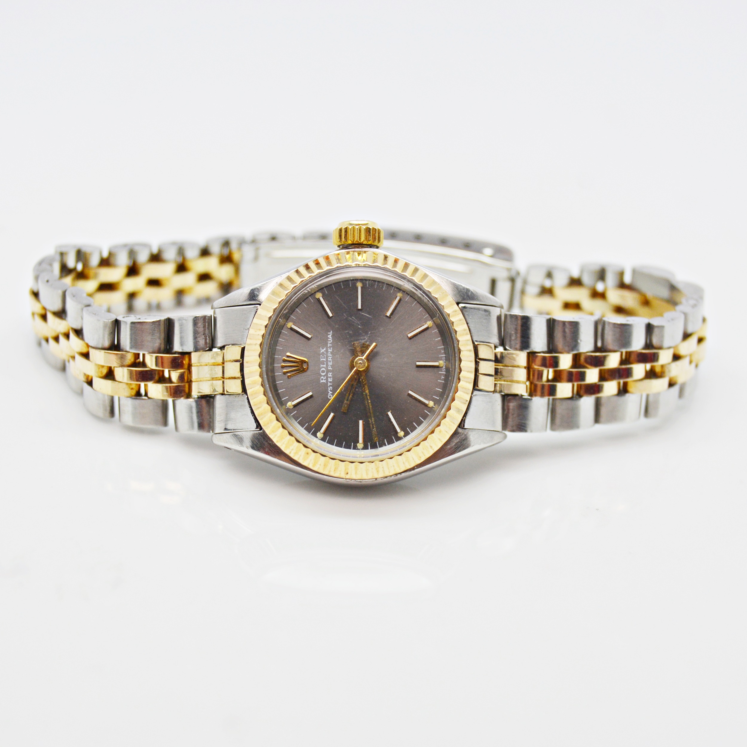Rolex 14K Yellow Gold and Stainless Steel Oyster Perpetual Watch