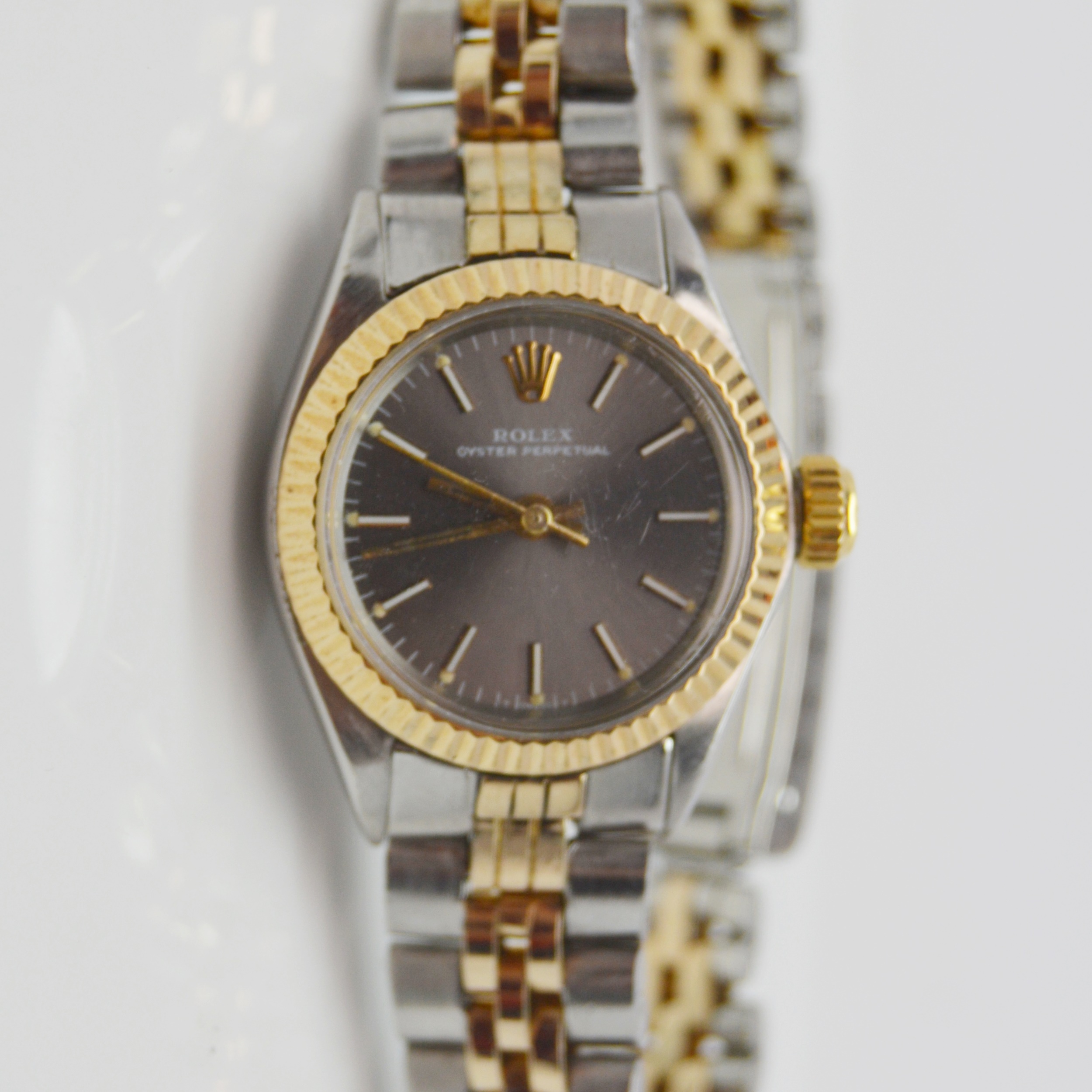 Rolex 14K Yellow Gold and Stainless Steel Oyster Perpetual Watch