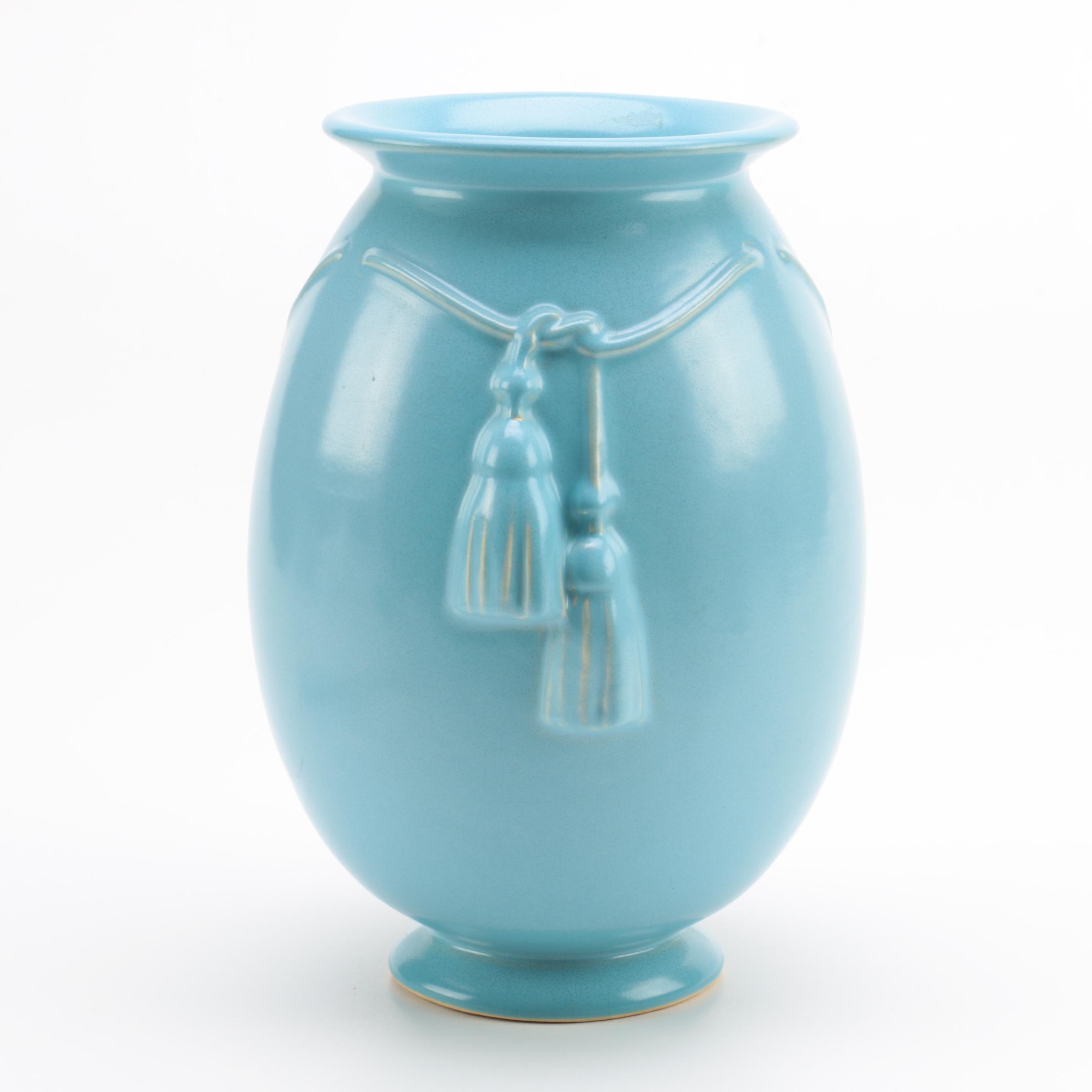 Weller Pottery Blue Vase