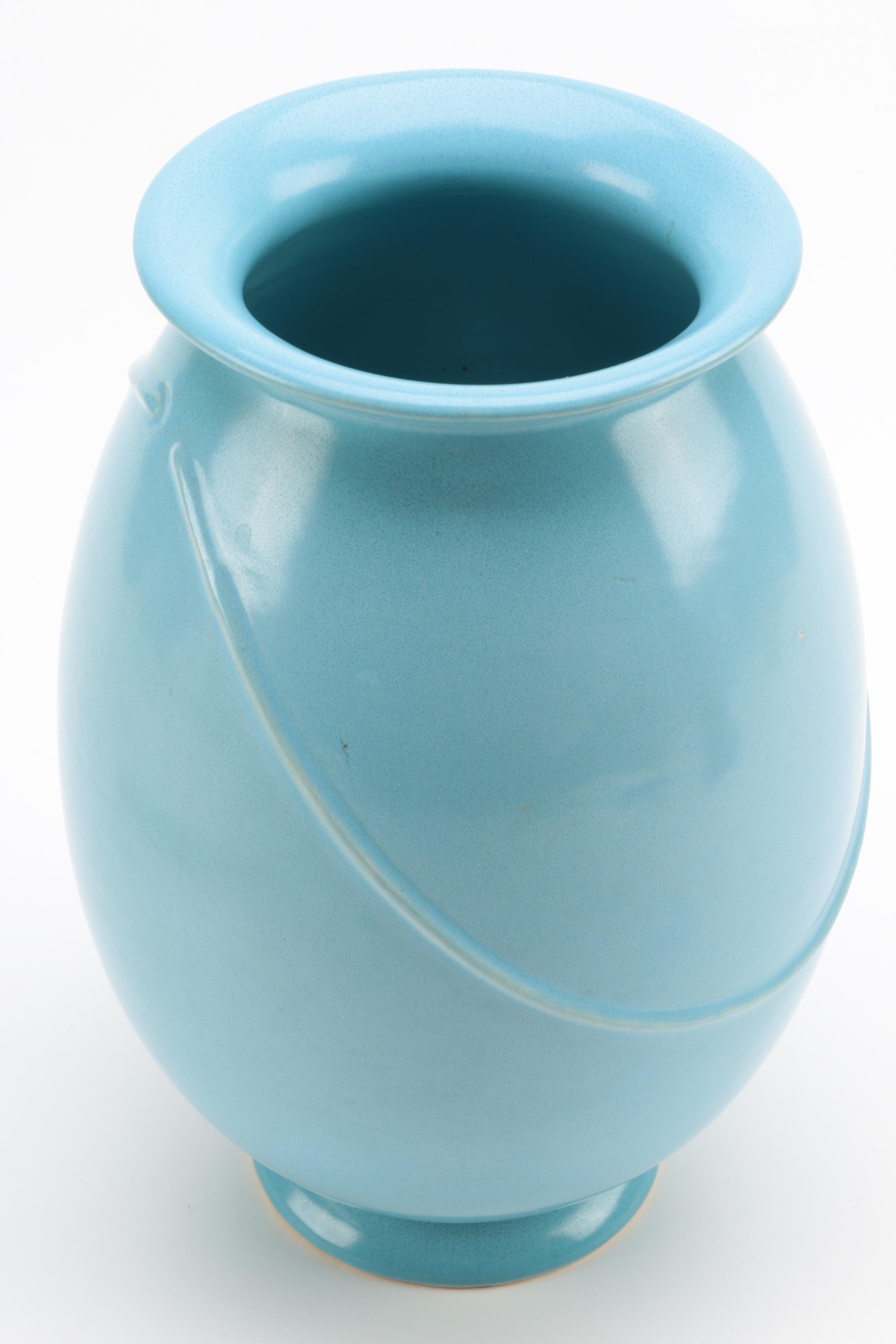 Weller Pottery Blue Vase