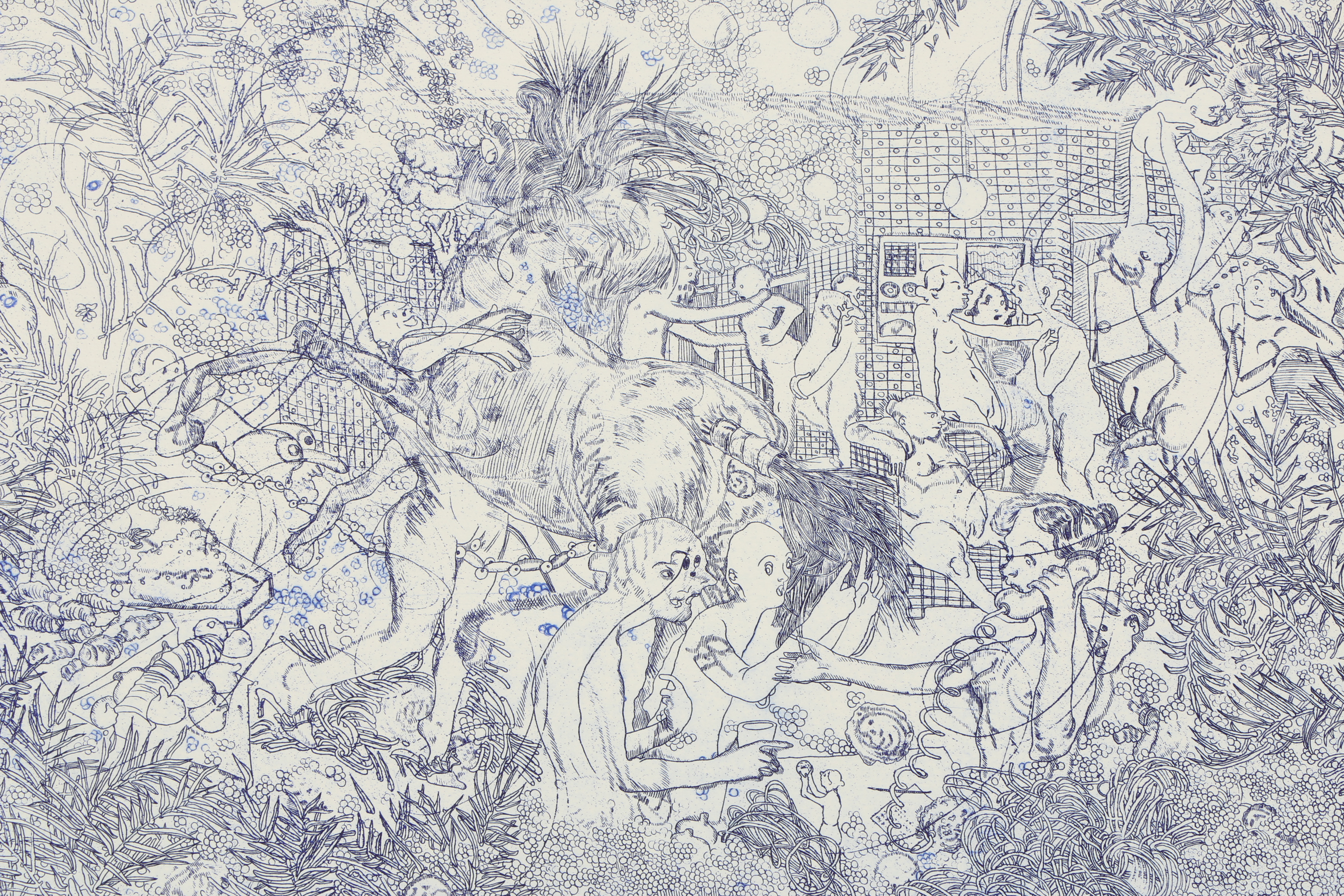 Dasha Shishkin Etching "Mouth Is The Heart of The Face"