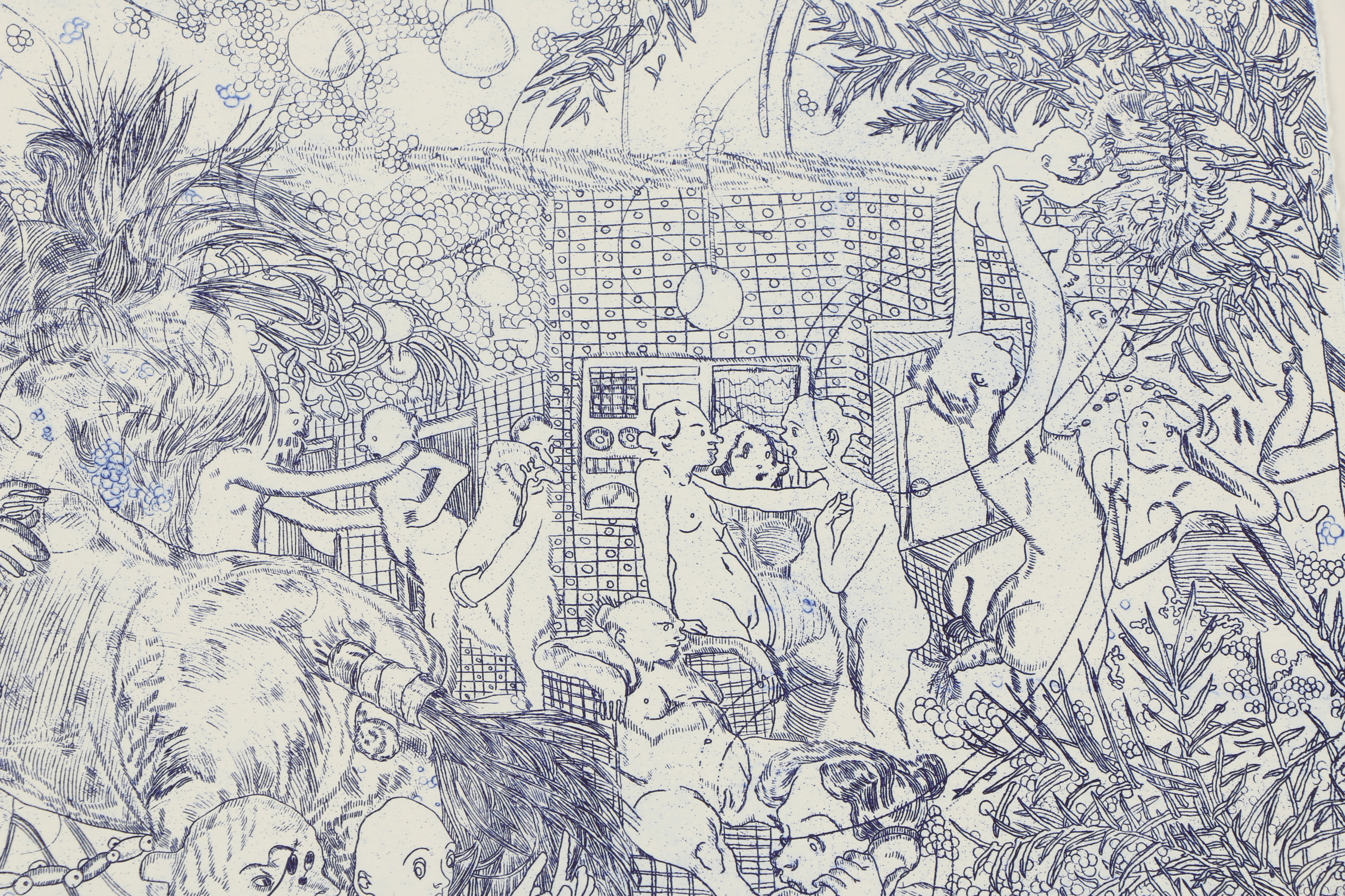 Dasha Shishkin Etching "Mouth Is The Heart of The Face"