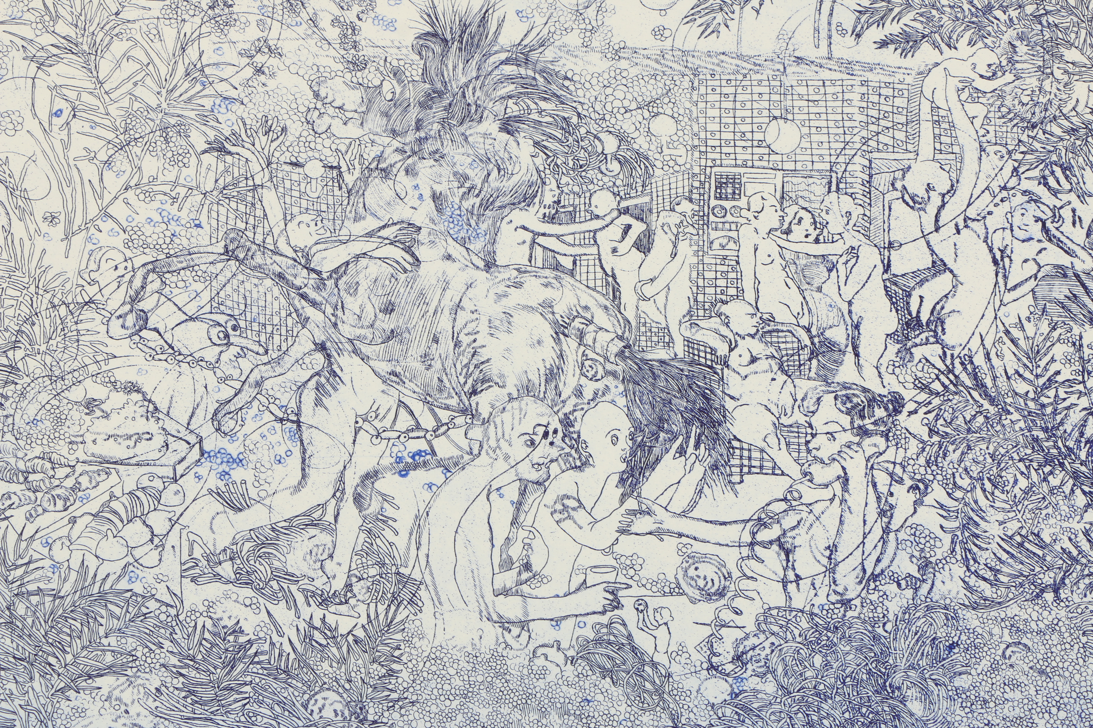 Dasha Shishkin Etching "Mouth Is The Heart of The Face"