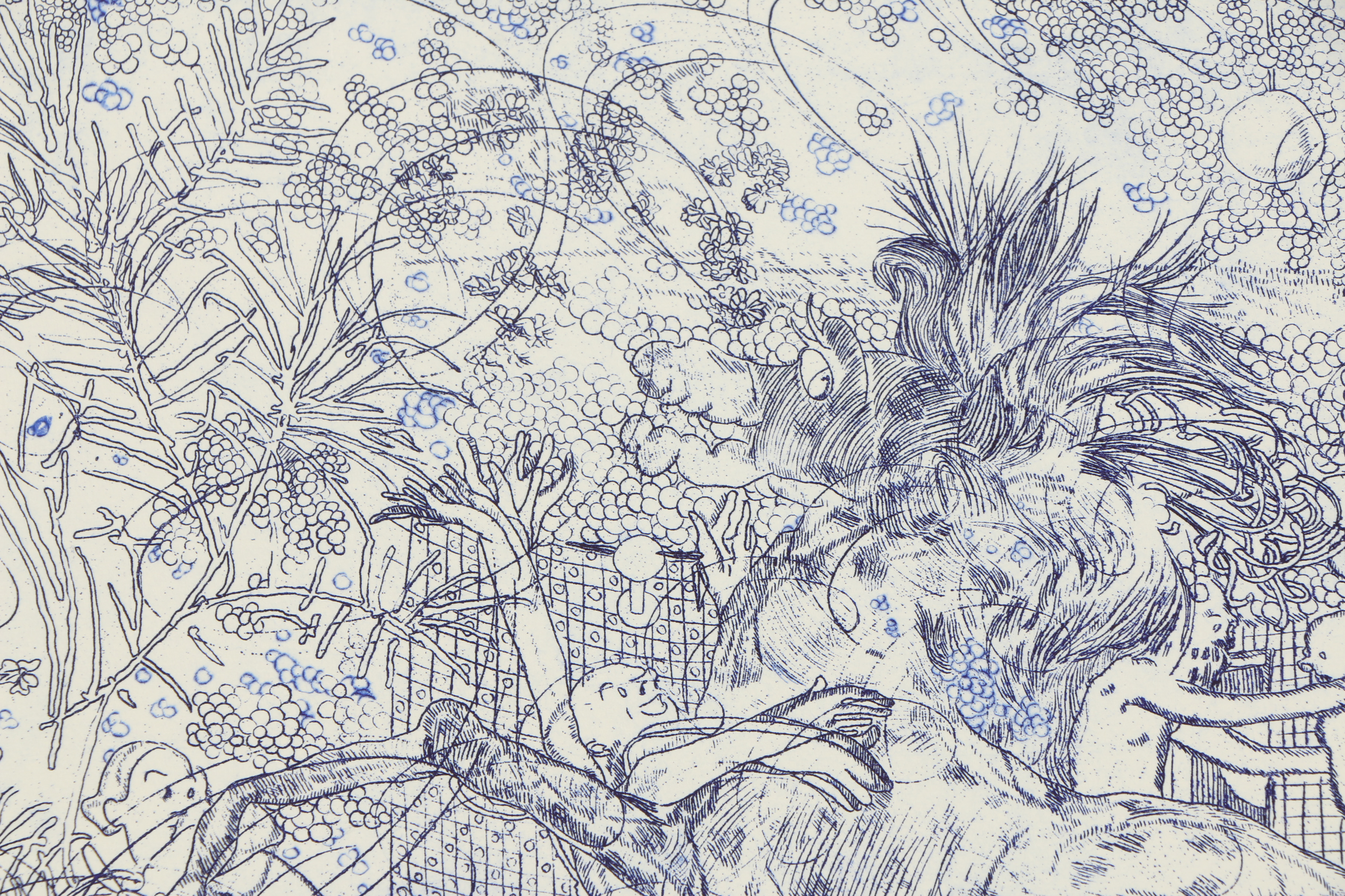 Dasha Shishkin Etching "Mouth Is The Heart of The Face"