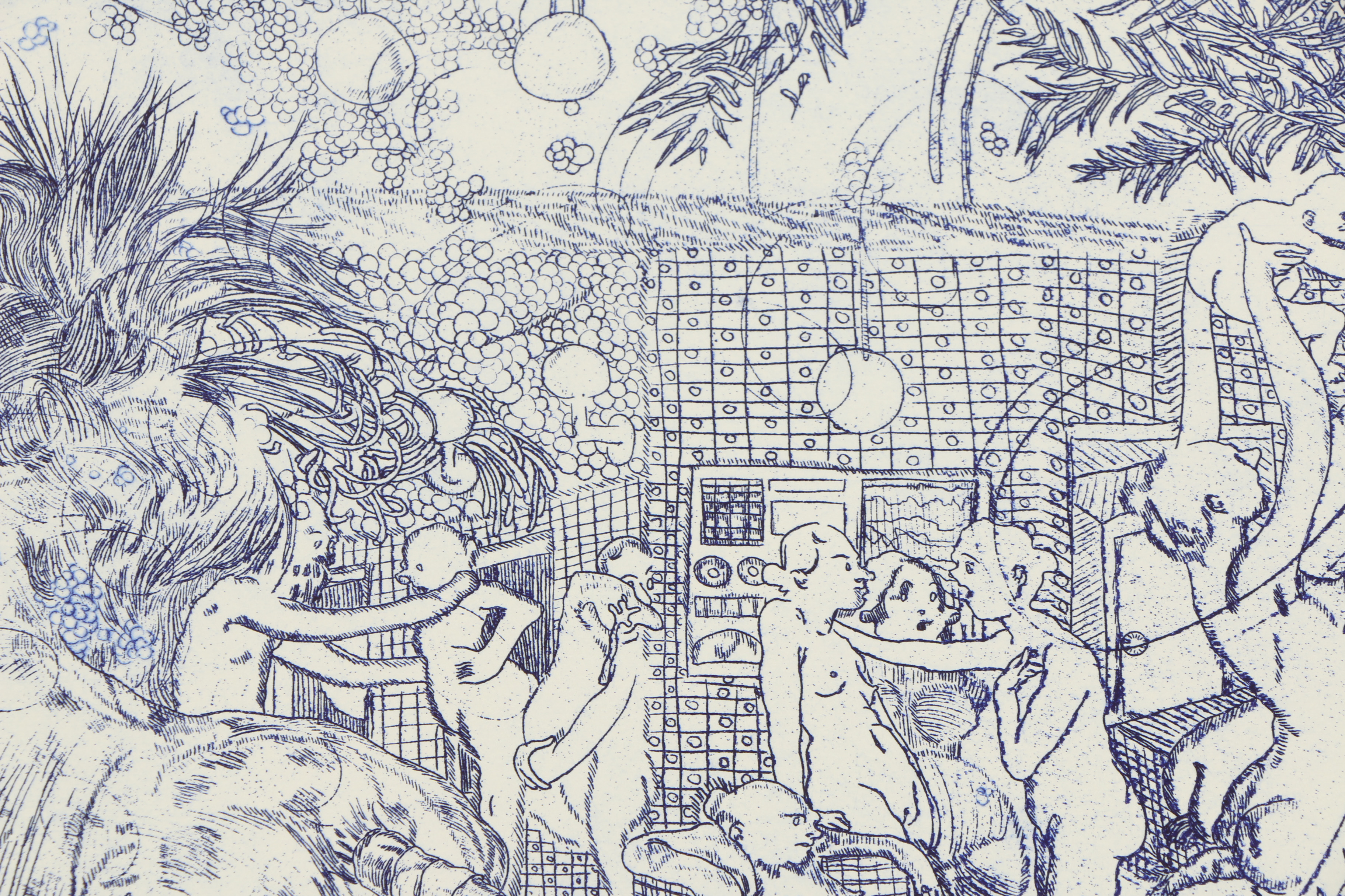 Dasha Shishkin Etching "Mouth Is The Heart of The Face"