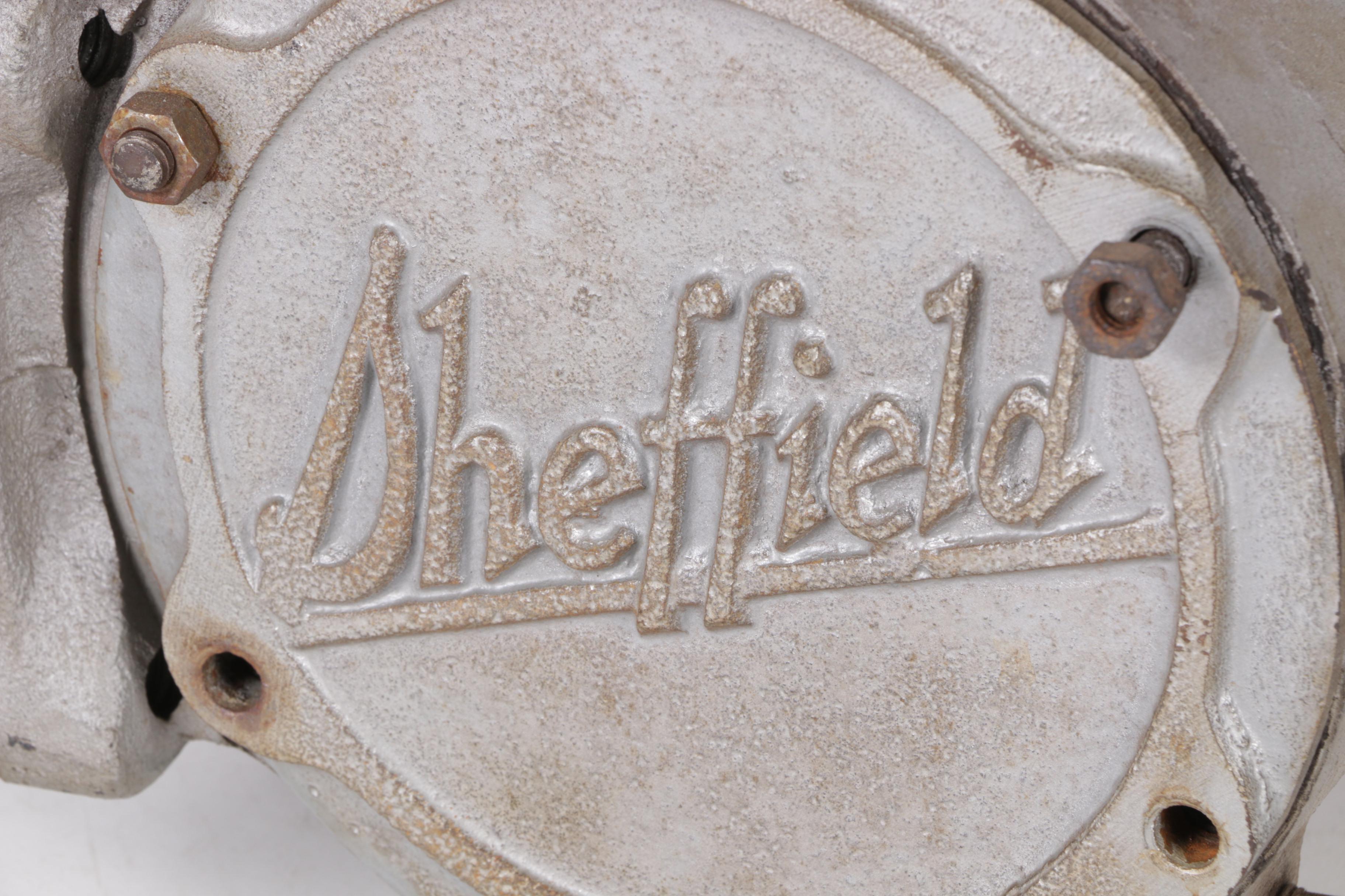 Early 20th-Century Sheffield Velocipede Car Company Railroad Two-Cylinder Engine